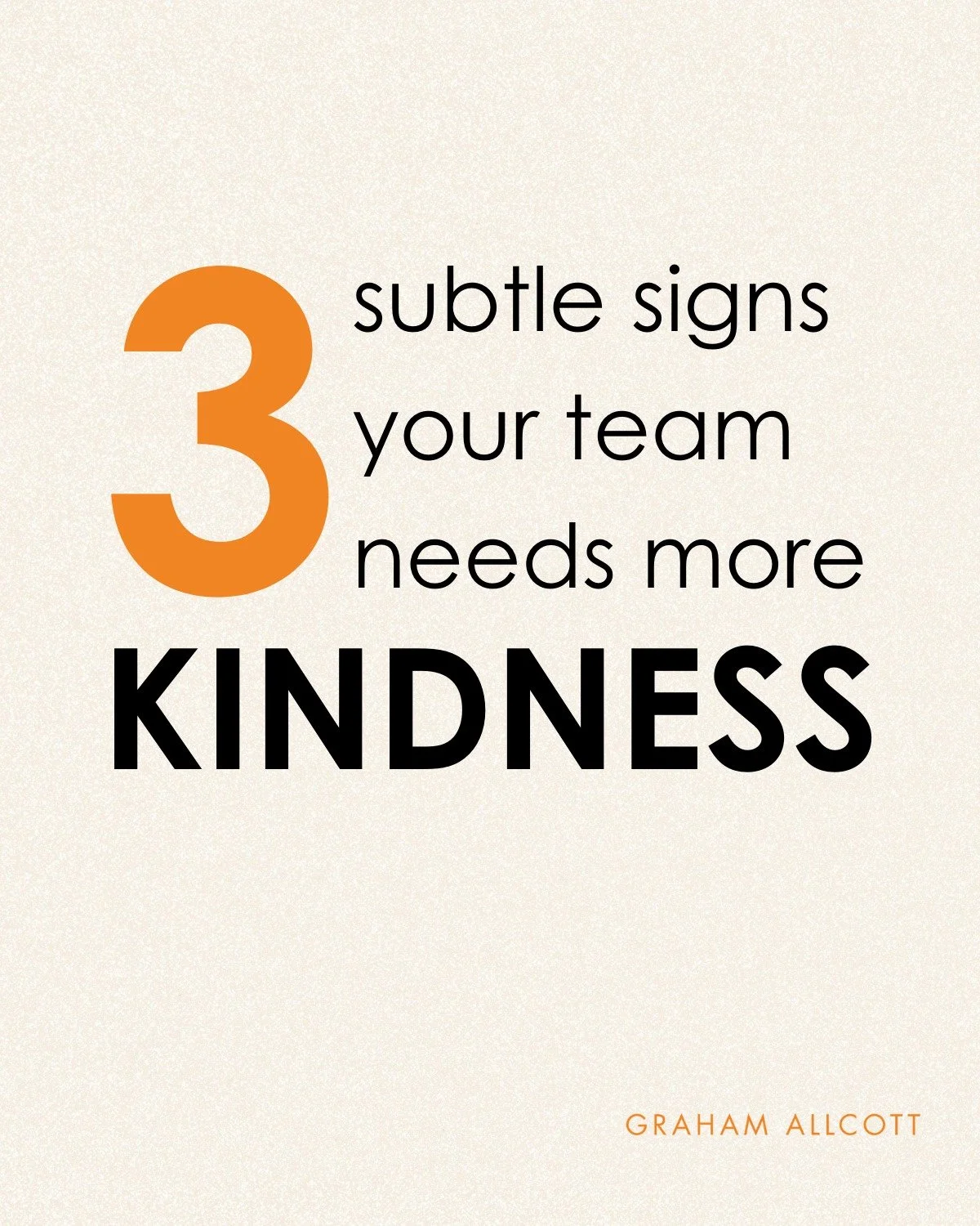 Everyone talks about culture, but the clearest signals often show up in tiny moments &ndash; the ones that slip under the radar.

Here are three I see again and again when I&rsquo;m speaking with teams:

🟠 People stop asking for help &ndash; not bec