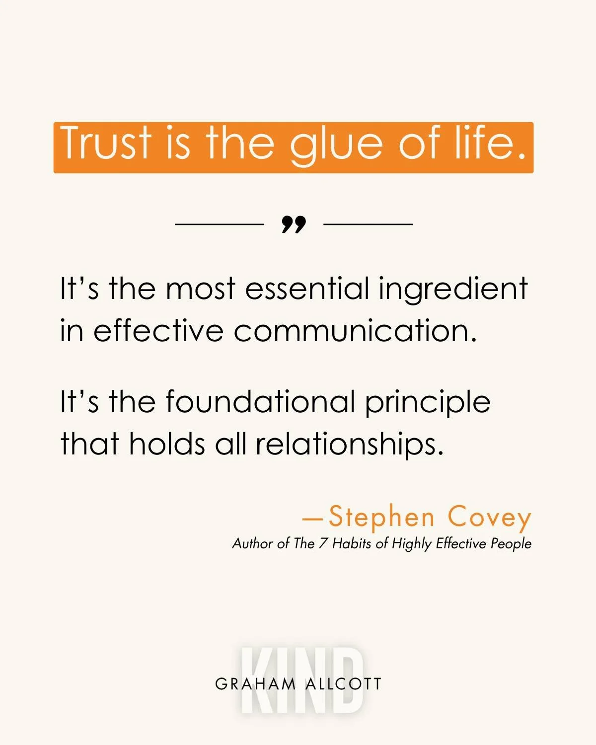 Trust is the shortcut in any relationship.

Think about the last time you chose to back someone... a colleague, a friend, even a brand you like. It wasn&rsquo;t the paperwork or the fine print that gave you confidence. It was the trust that had built