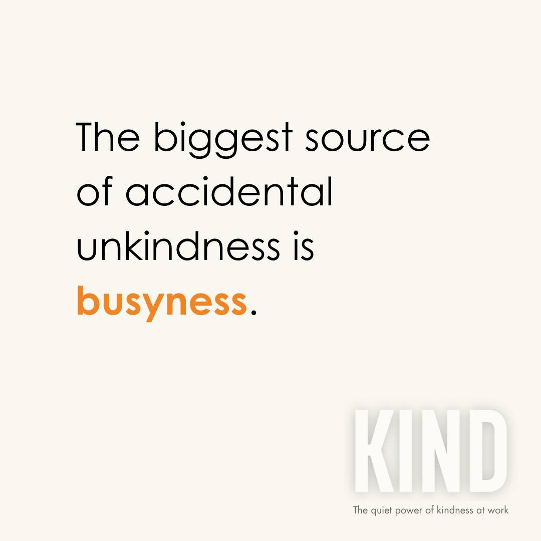 &ldquo;You&rsquo;ve become accidentally unkind.&rdquo;

A colleague said this to me a few years ago.

It changed how I understood leadership.

I wasn&rsquo;t trying to be unkind.
I was just busy.

Rushing between meetings.
Half-listening while checki