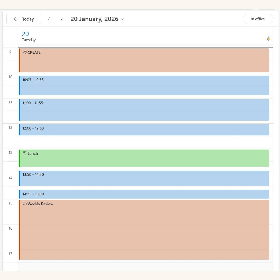 My meetings start at unusual times.

10:05
13:50 
14:35

People think it&rsquo;s quirky.
It&rsquo;s actually intentional kindness.

Here&rsquo;s why.

Back-to-back meetings leave no room for being human.
You arrive stressed from rushing.
You leave st