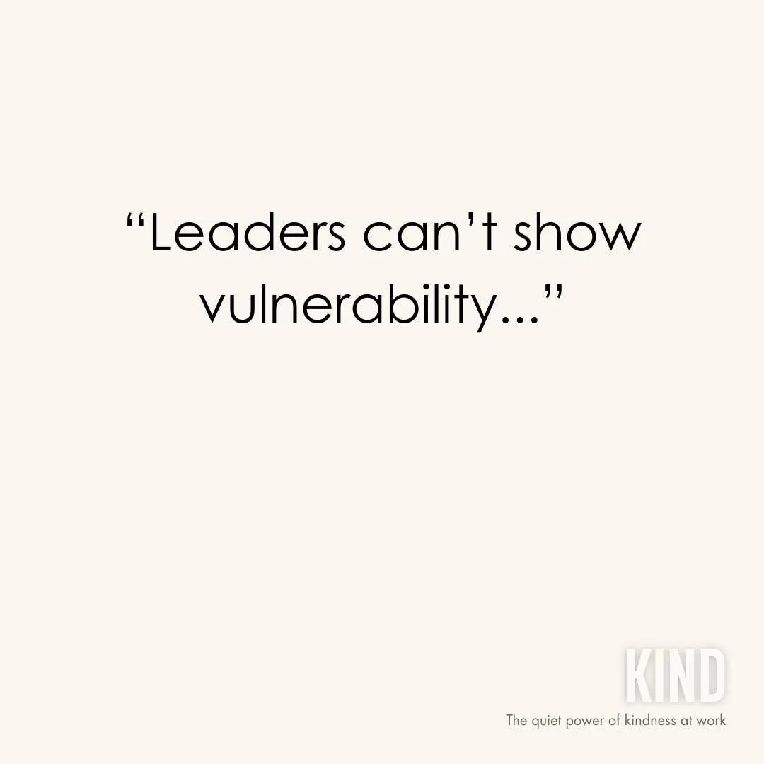 &ldquo;Leaders can&rsquo;t show vulnerability.&rdquo;

That belief creates cultures of performance and pretence.

Here&rsquo;s what the research consistently shows:

Leaders who admit uncertainty build more trust.
Leaders who acknowledge mistakes cre
