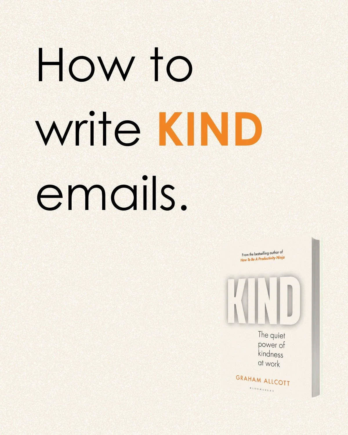 6 small email shifts that make your communication kinder.

One of my worst habits as a leader is sending emails that are too blunt. When I'm busy, I have a tendency to focus just on the value I need to add so that I can 'clear' the email and move on,