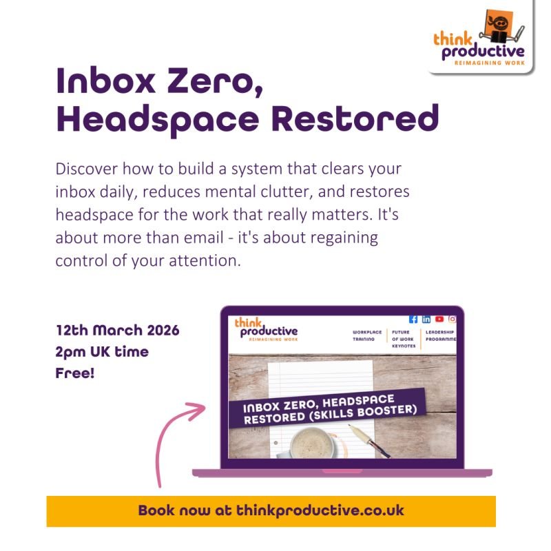 Your inbox is not your job but it can easily take over your day.

&rarr; A quick check becomes ten minutes.
&rarr; Ten minutes becomes a constant trickle of replies, forwards and notifications.
&rarr; Before you know it, the day&rsquo;s gone and the 