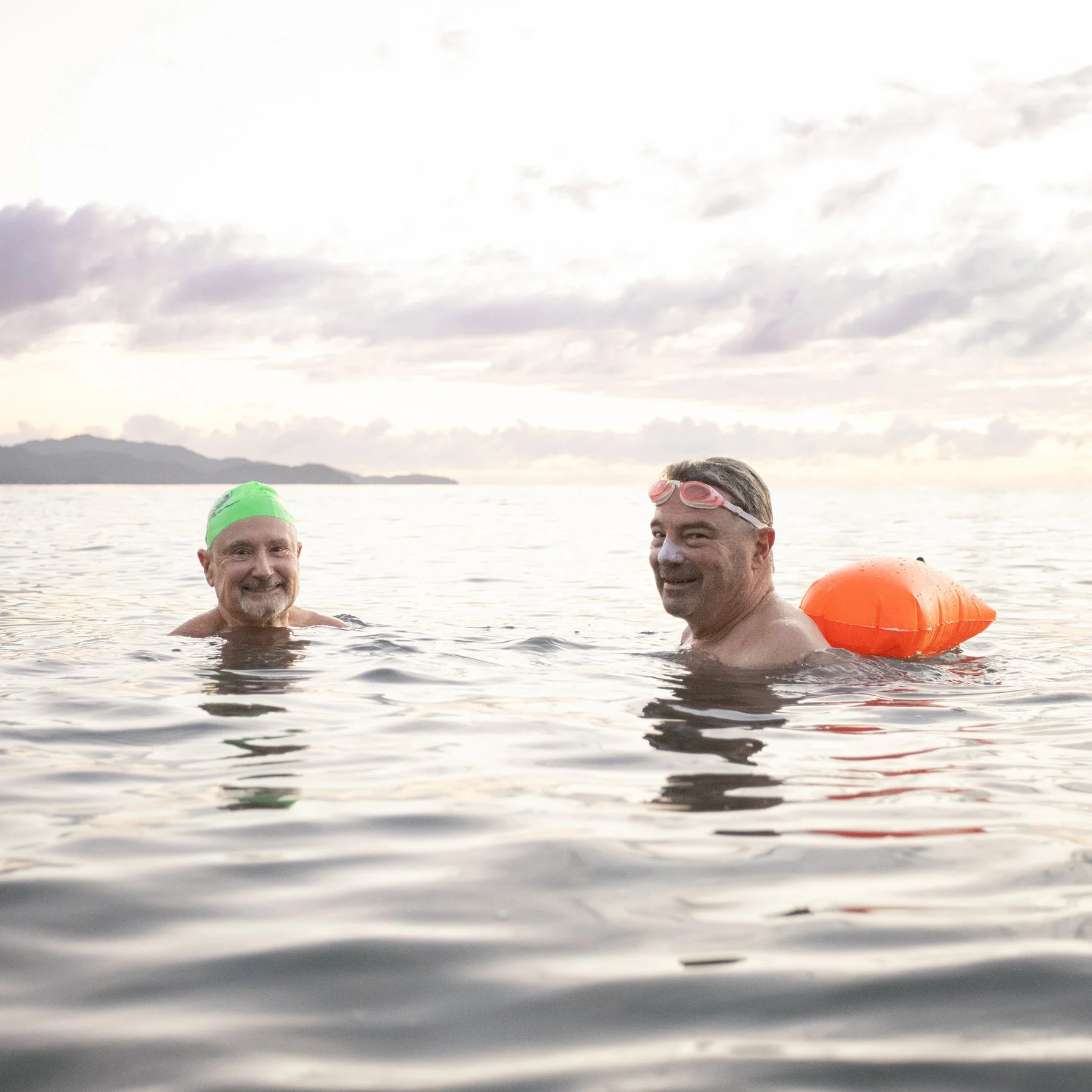 Mad keen swimmers