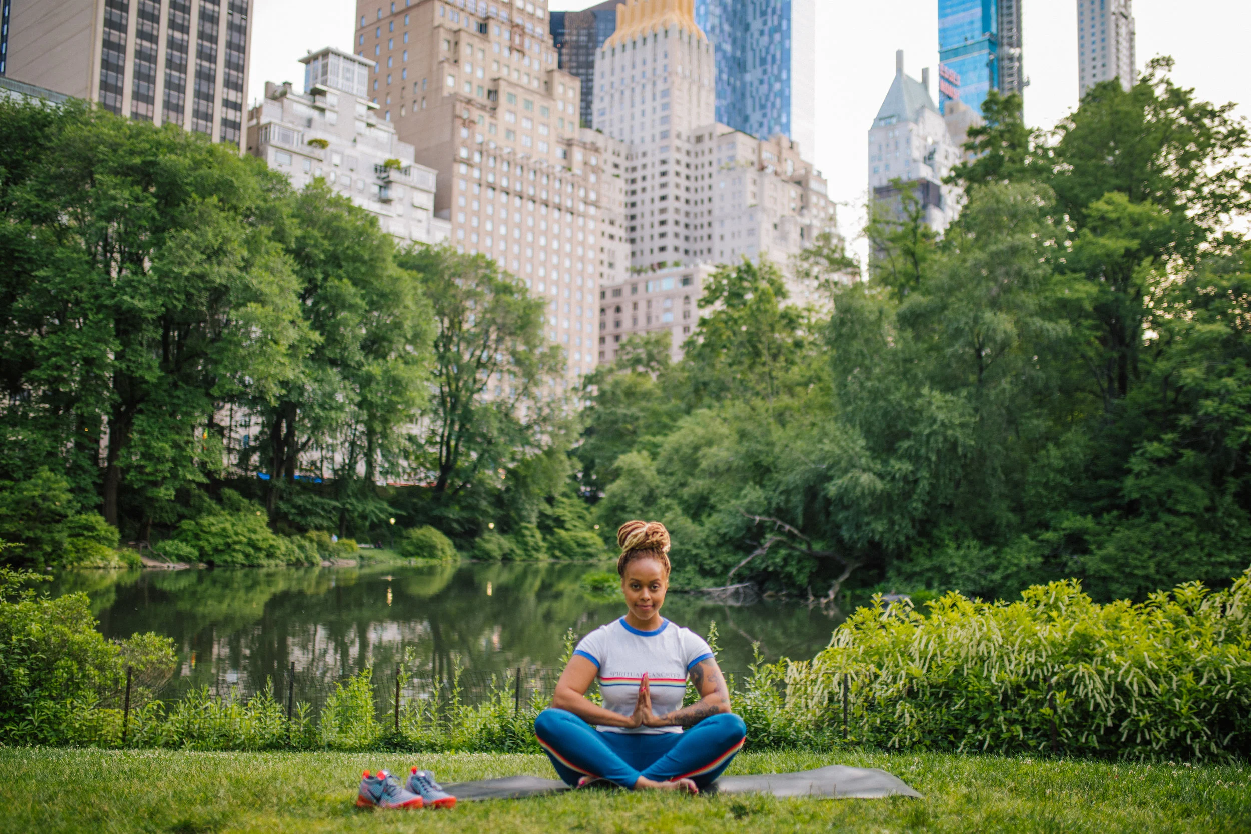 Chrisette Payne Yoga Portraits in Central Park | Personal Branding Photography