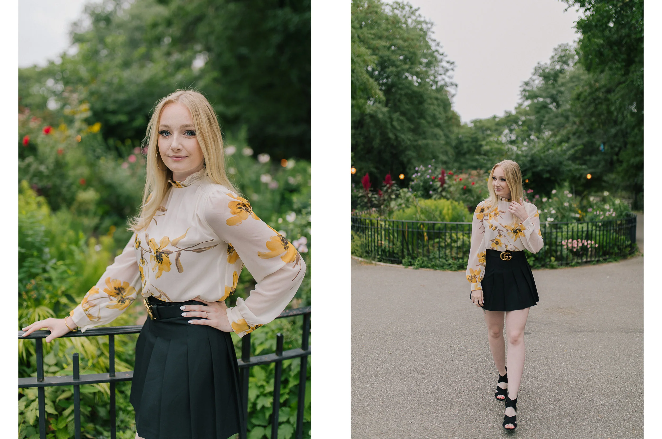 Riverside Park Gardens | 2 Outfit Portrait Session with Jen