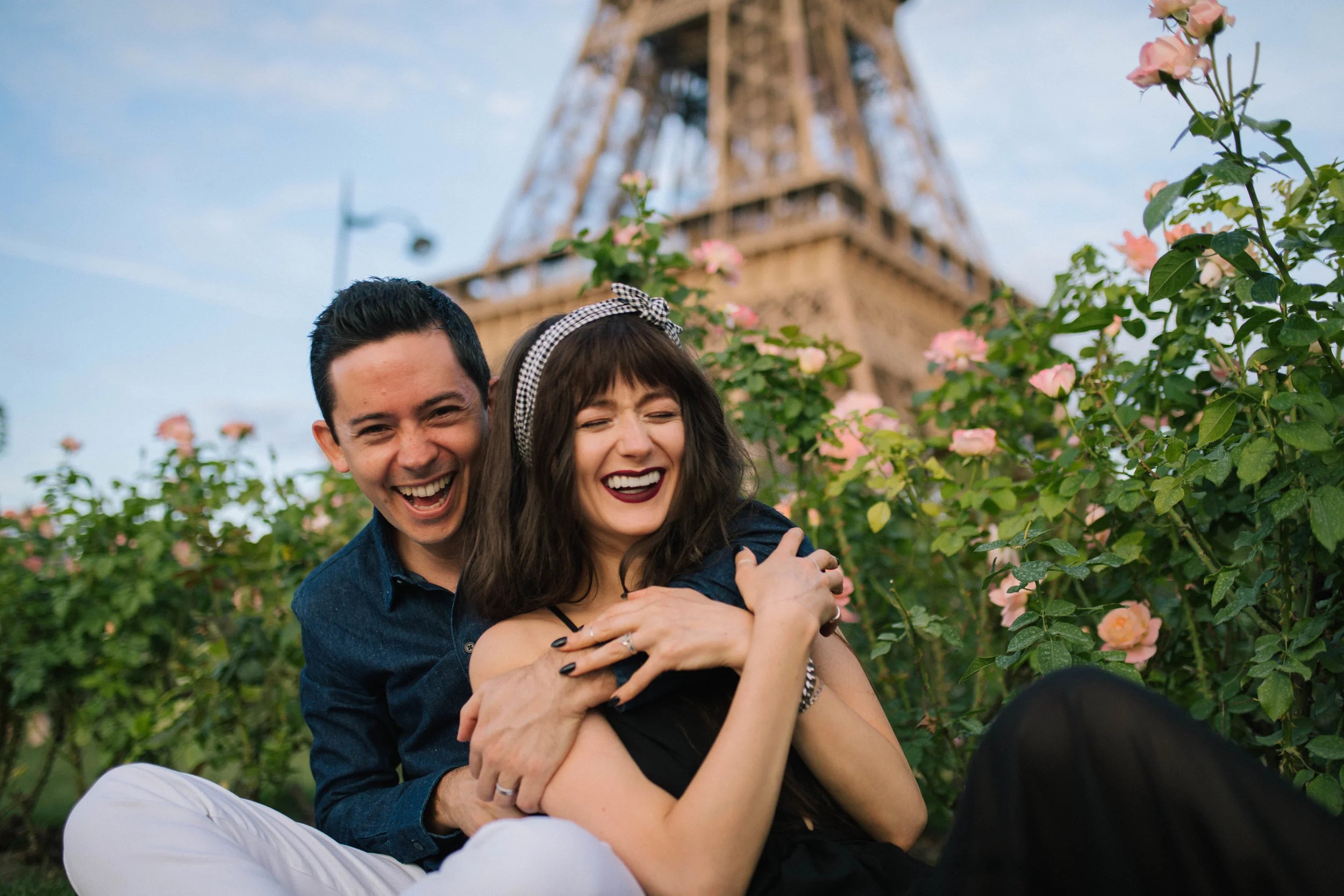Paris Engagement Couple Session at the Eiffle Tower