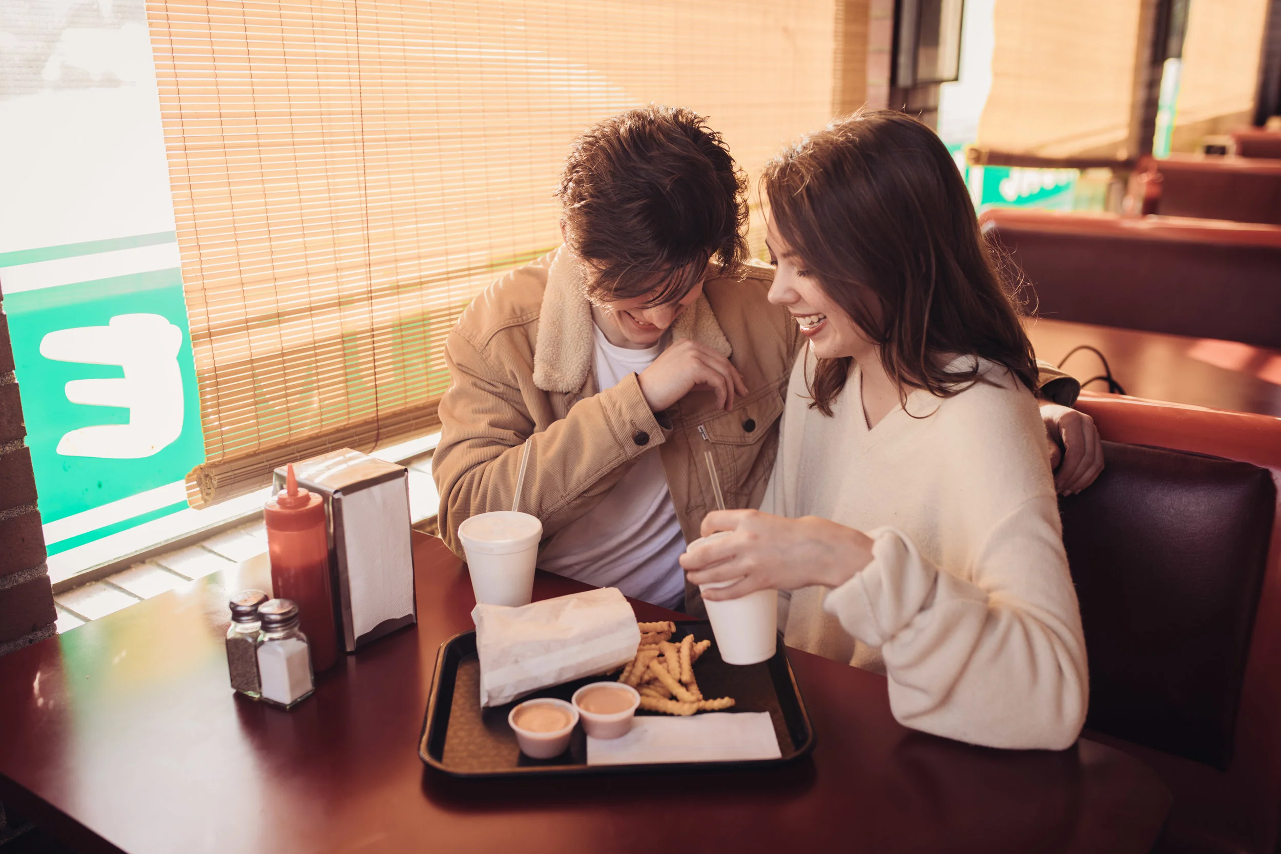 katie + david | seattle diner couple session