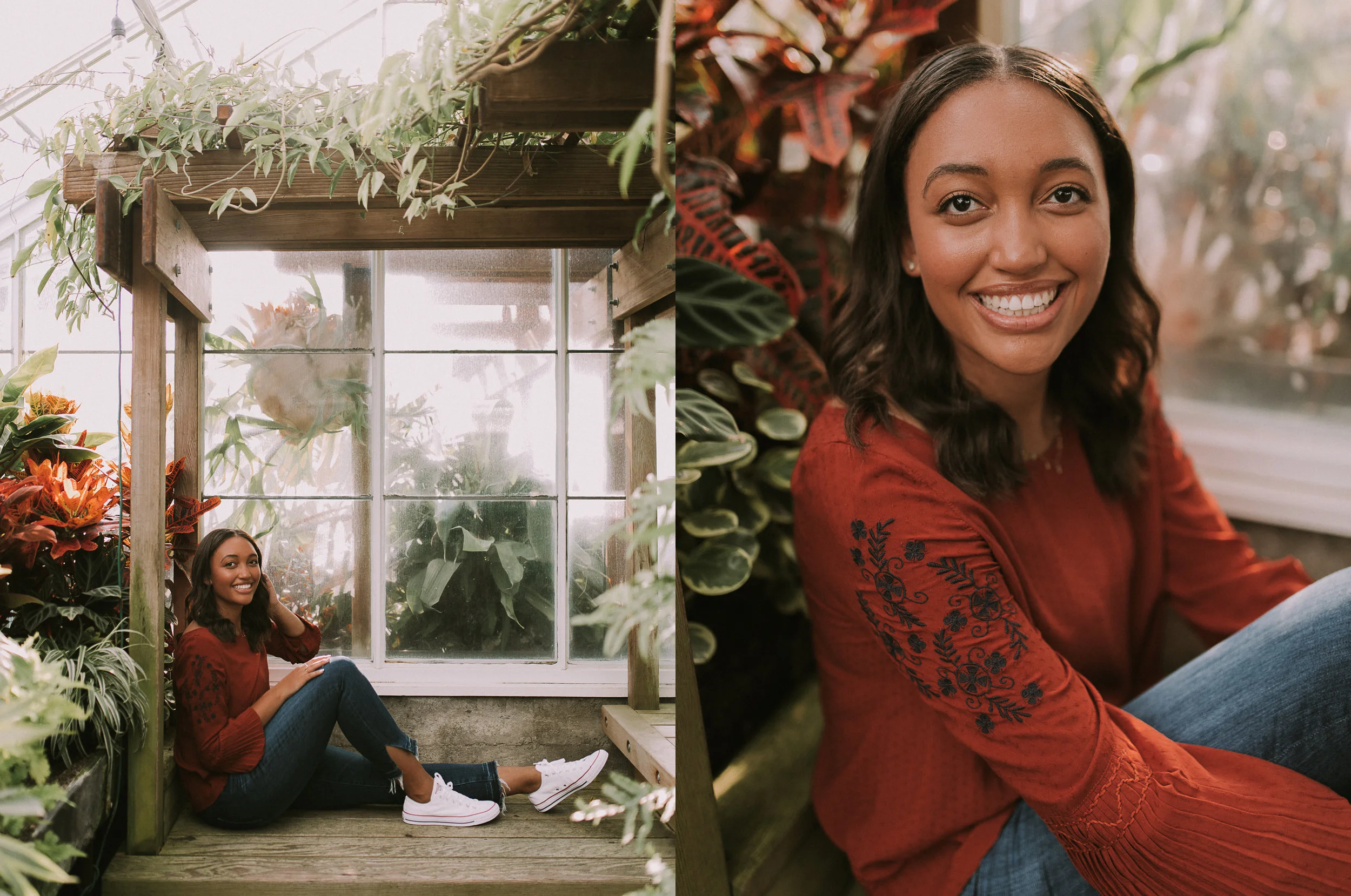 Morayo Senior Portraits | Volunteer Park Greenhouse Seattle, WA