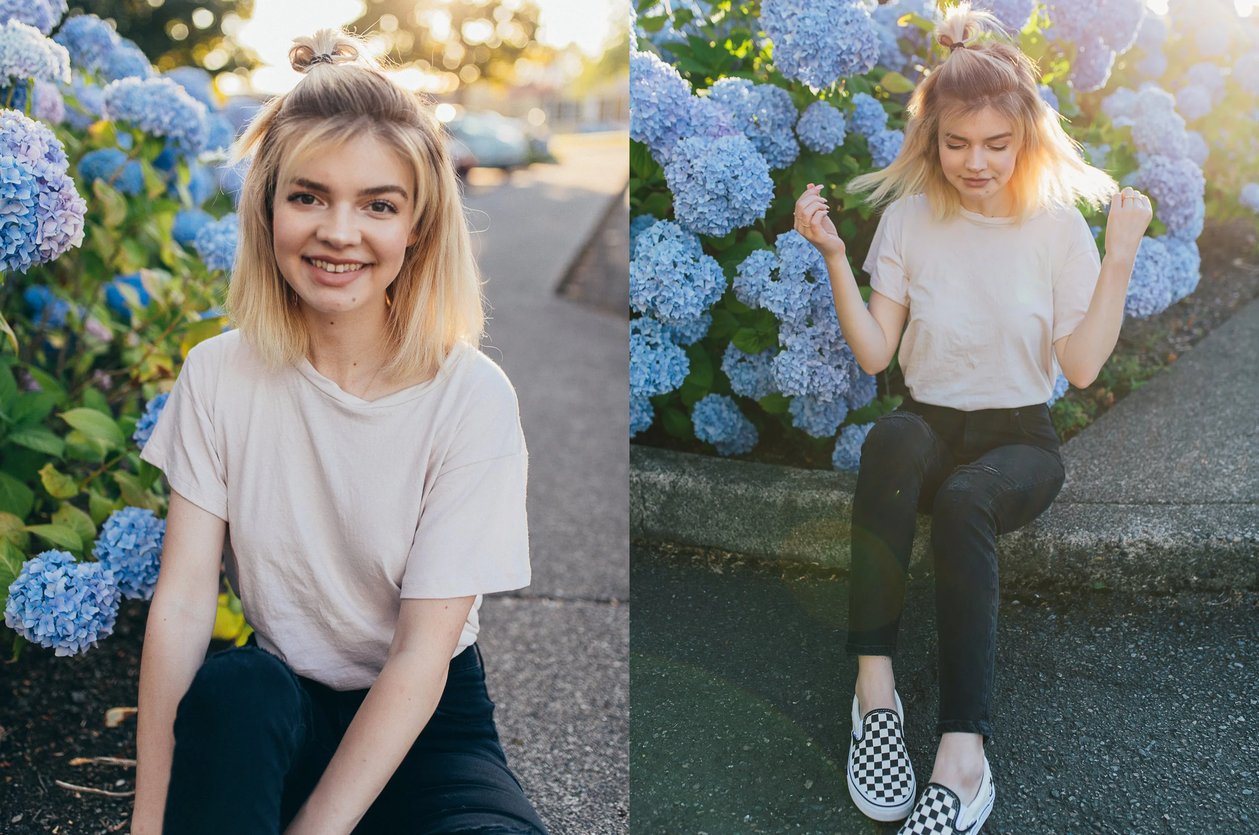 Golden Hour with Hydrangeas | Personal Style 