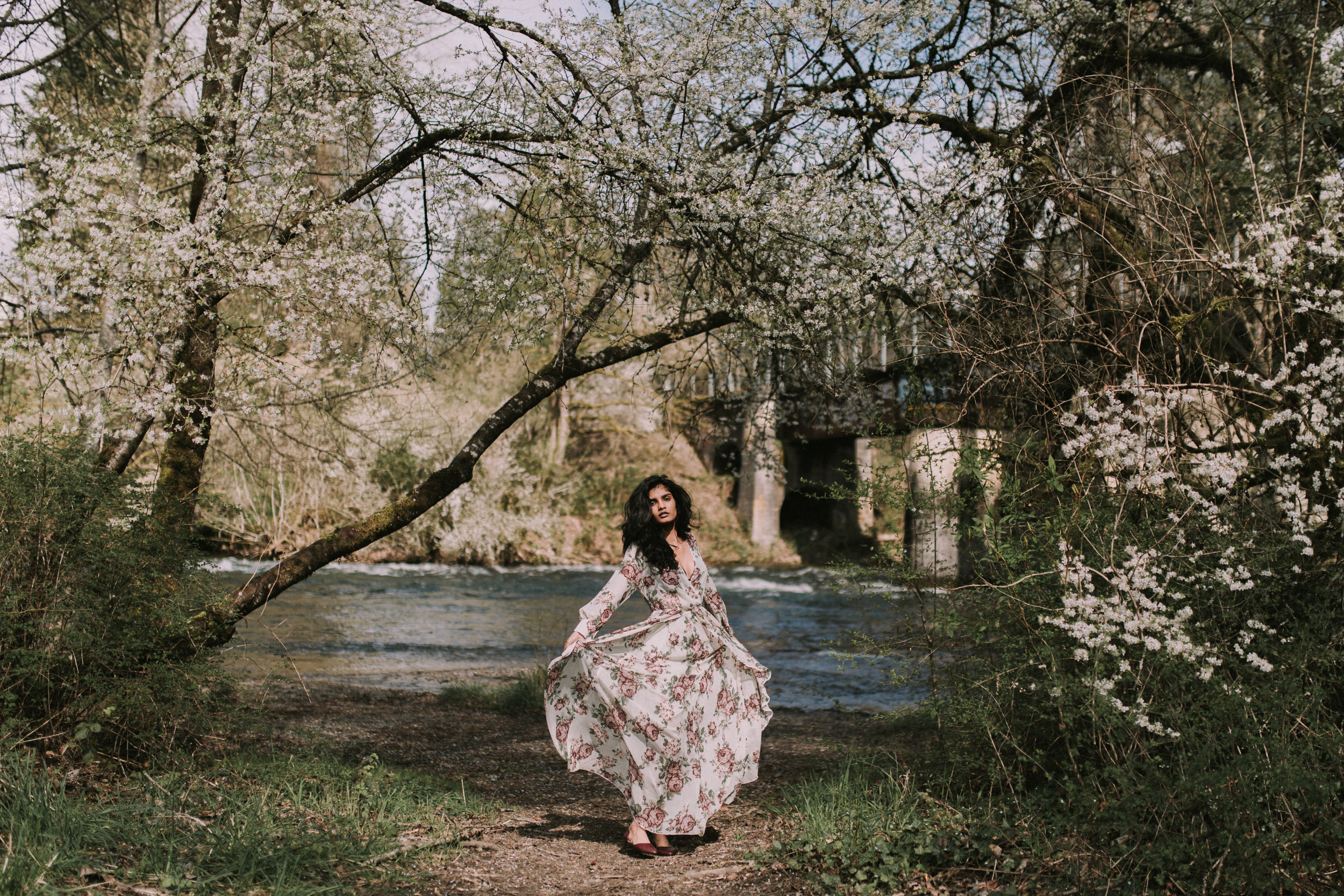 whimsical cherry blossom bridals | behind the scenes photography video ...