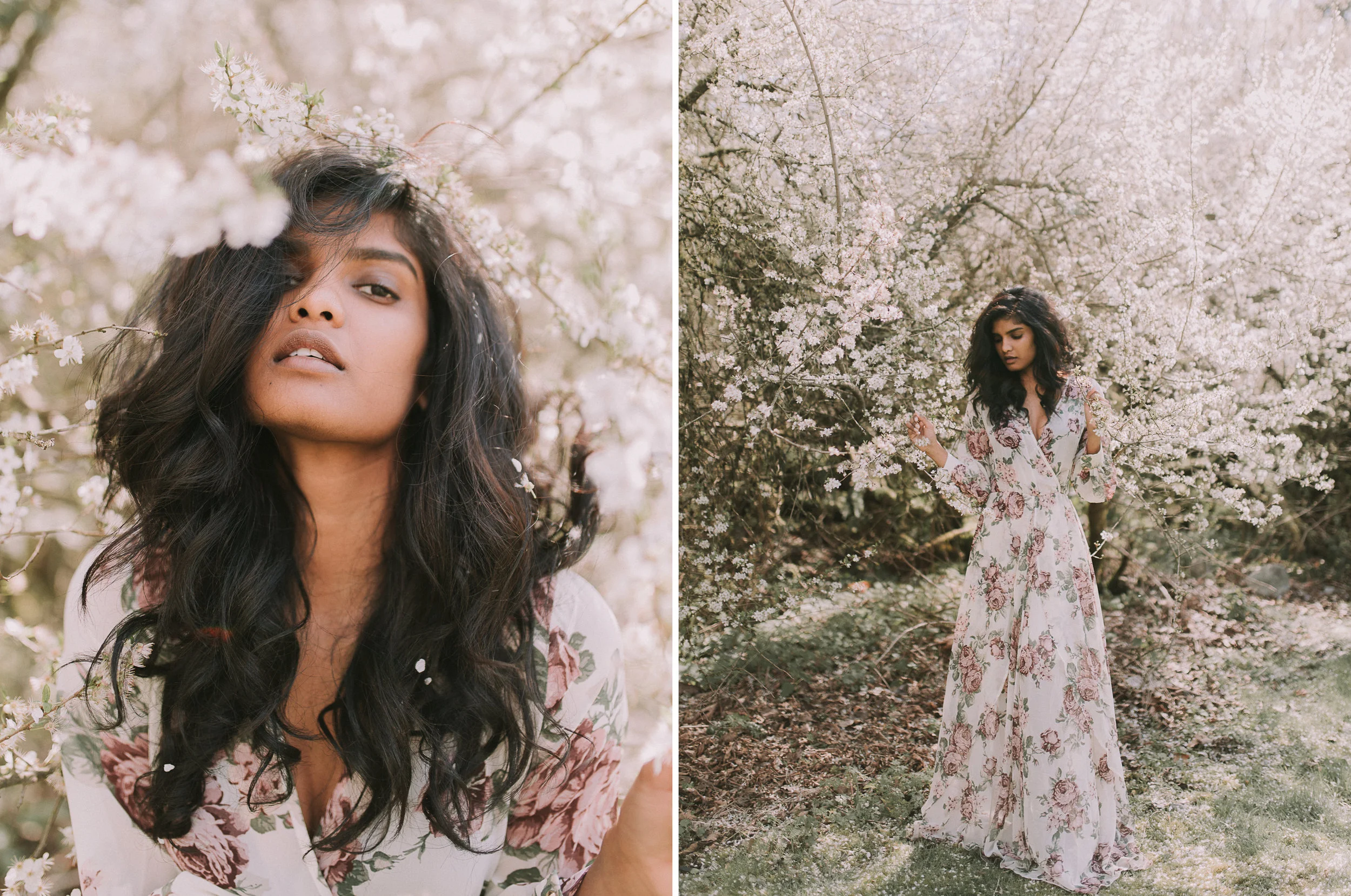 whimsical cherry blossom bridals | behind the scenes photography video ft. priya mareedu