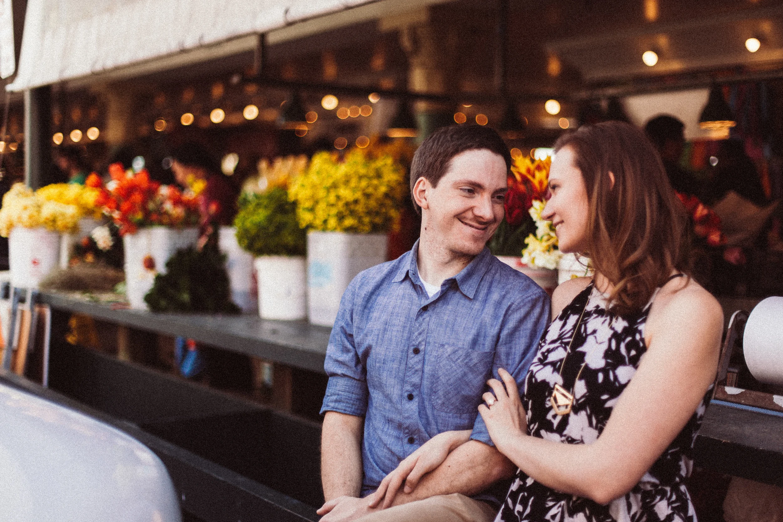 pike place market engagmenet x cassandra + joe