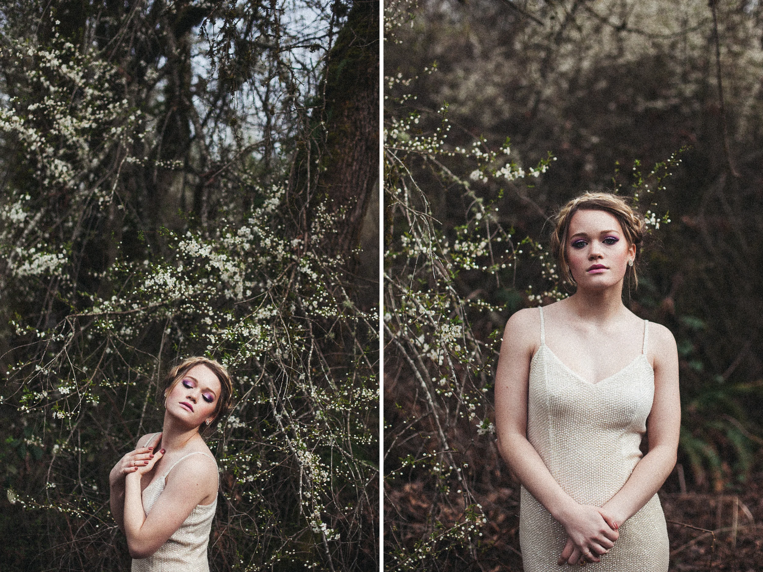 white cherry blossom trees x portrait photography video