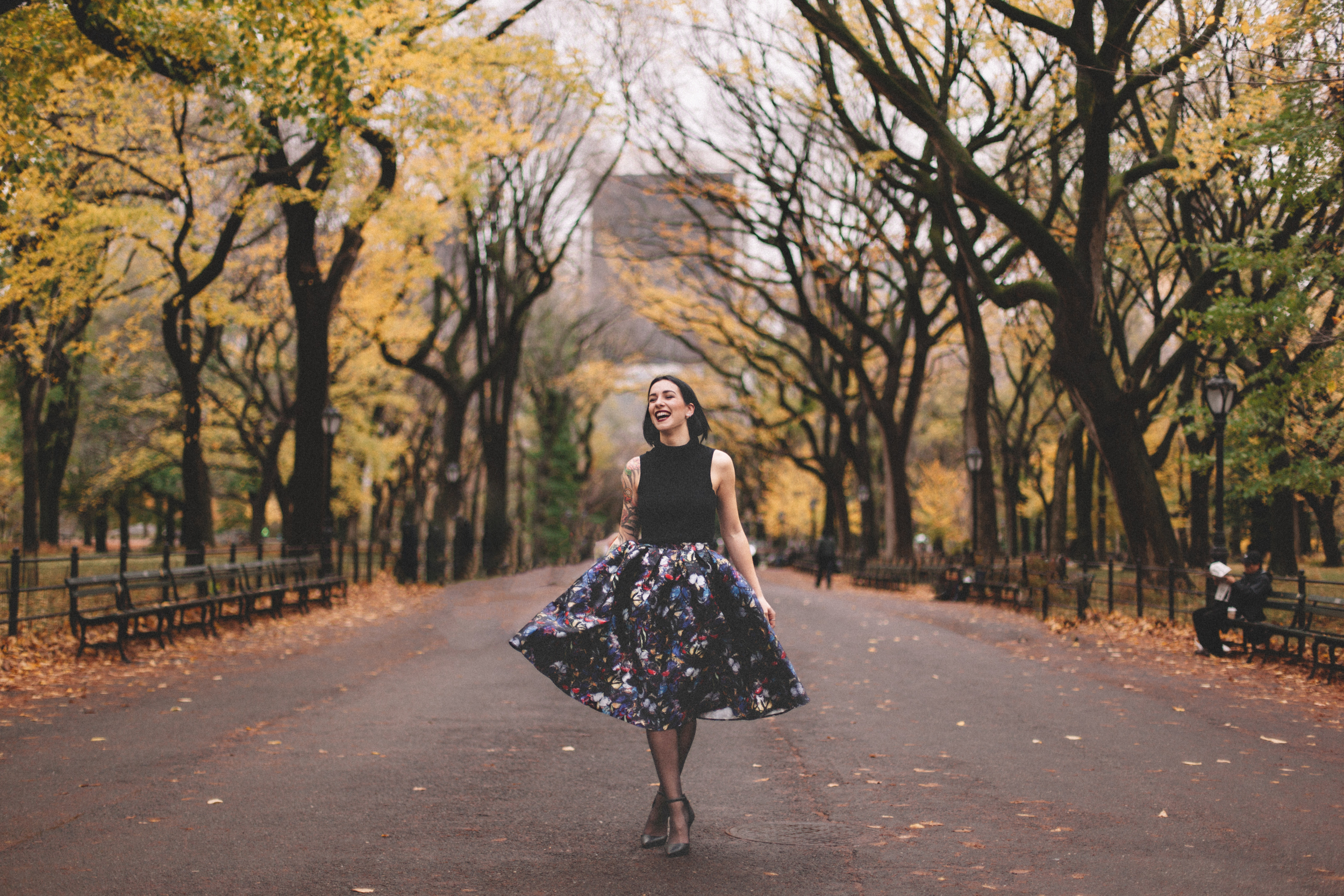 central park in the fall x fashion blogger portrait session 