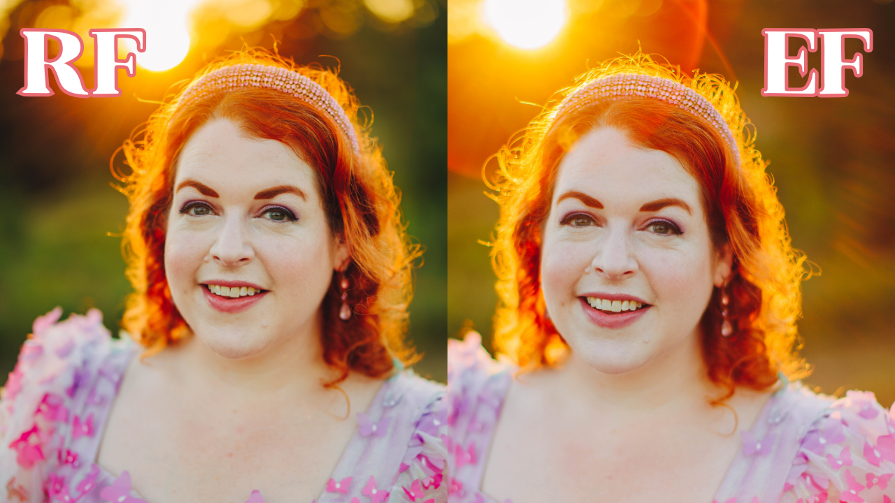 Canon 50mm f/1.2 RF vs Canon 50mm f/1.2 EF with Lens Adapter Lens Comparison
