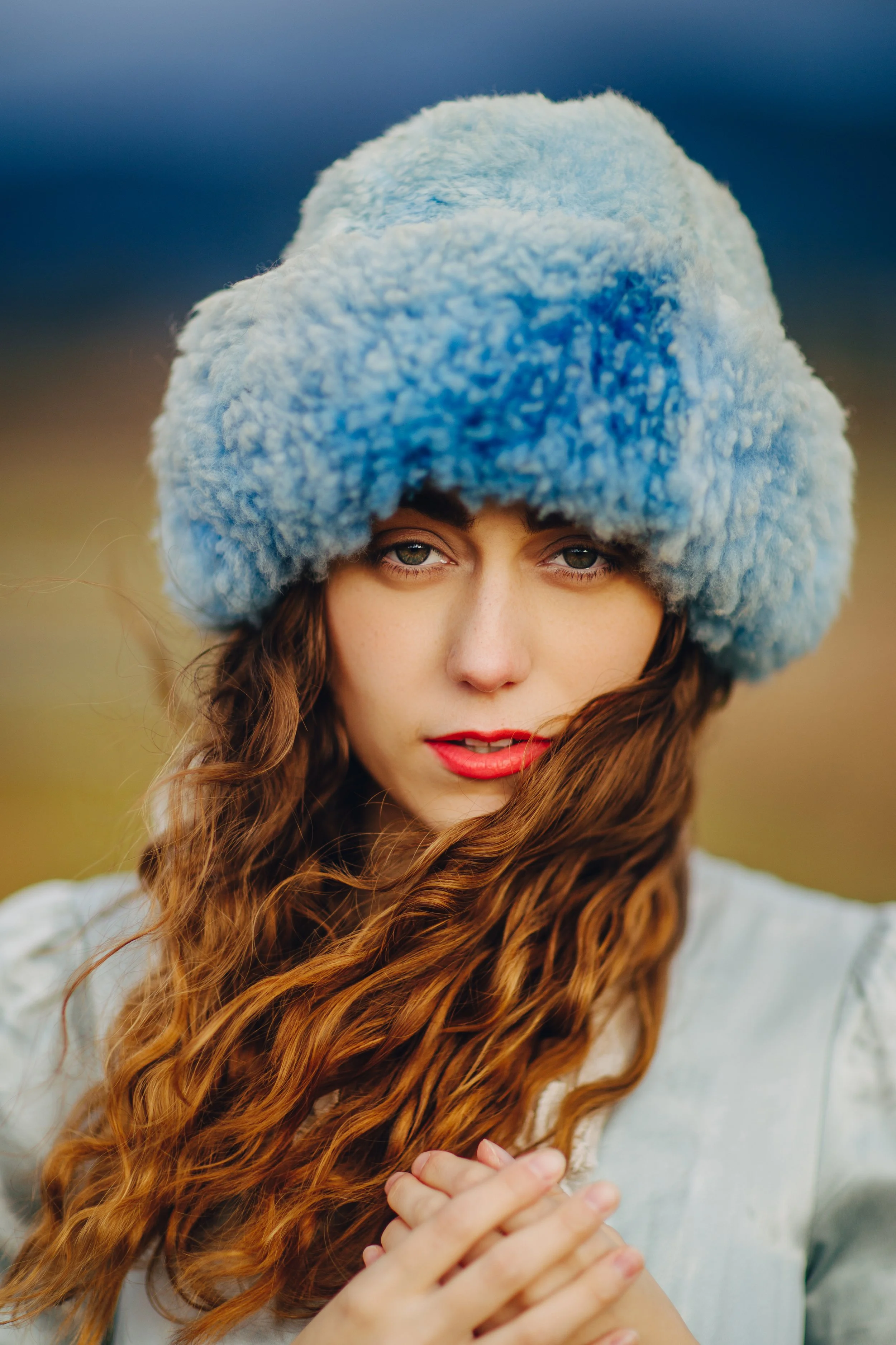 Winter Countryside Portrait Photoshoot | Vintage Gunne Sax Style Near Seattle