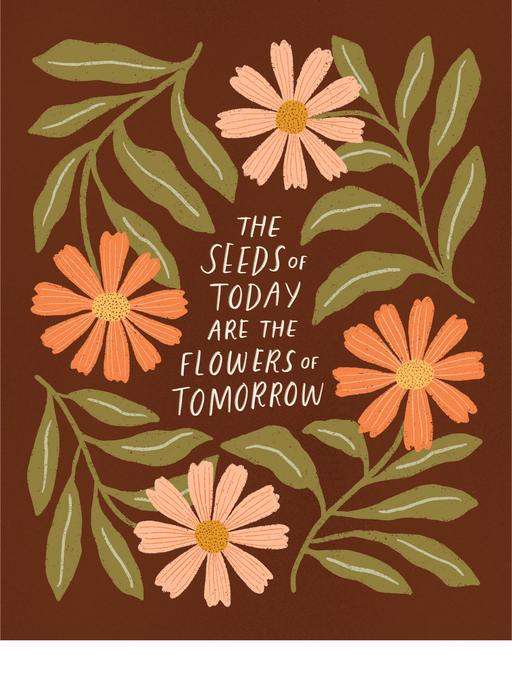 Growth Is Not Linear Art Print — Kercia Jane Design