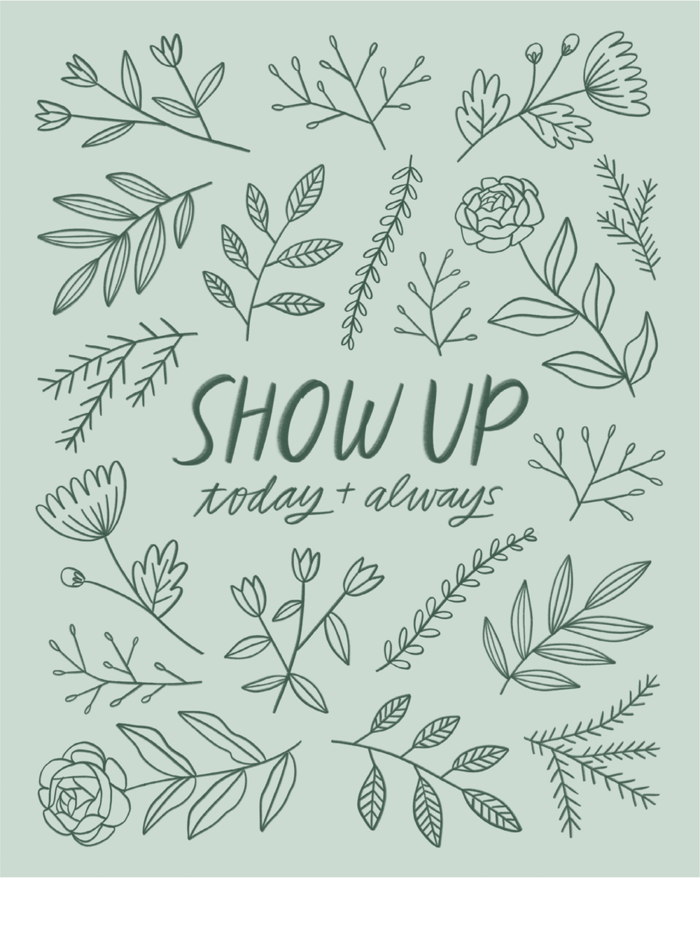 Beautiful Bloom Sticker — Kercia Jane Design