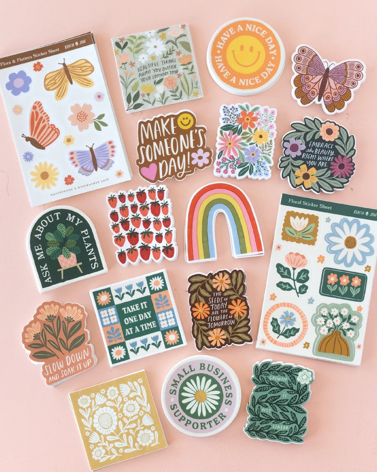 🎉 National Sticker Day Giveaway! 🎉 

To celebrate, I&rsquo;m giving away my entire sticker collection &mdash; all 15 individual stickers plus both sticker sheets!

How to enter (each counts as an entry):
✨ Comment and tell me your favorite sticker 