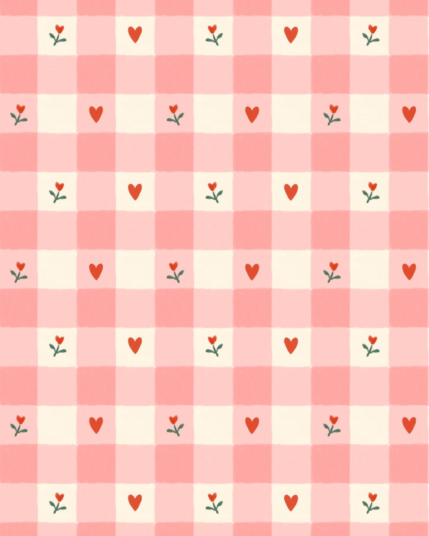 February&rsquo;s wallpaper went out yesterday 🤍 A little gingham + love for your phone and desktop.

I hope it&rsquo;s a small reminder that you are deeply loved.

If you&rsquo;re on my email list, it&rsquo;s waiting in your inbox.

If you&rsquo;re 