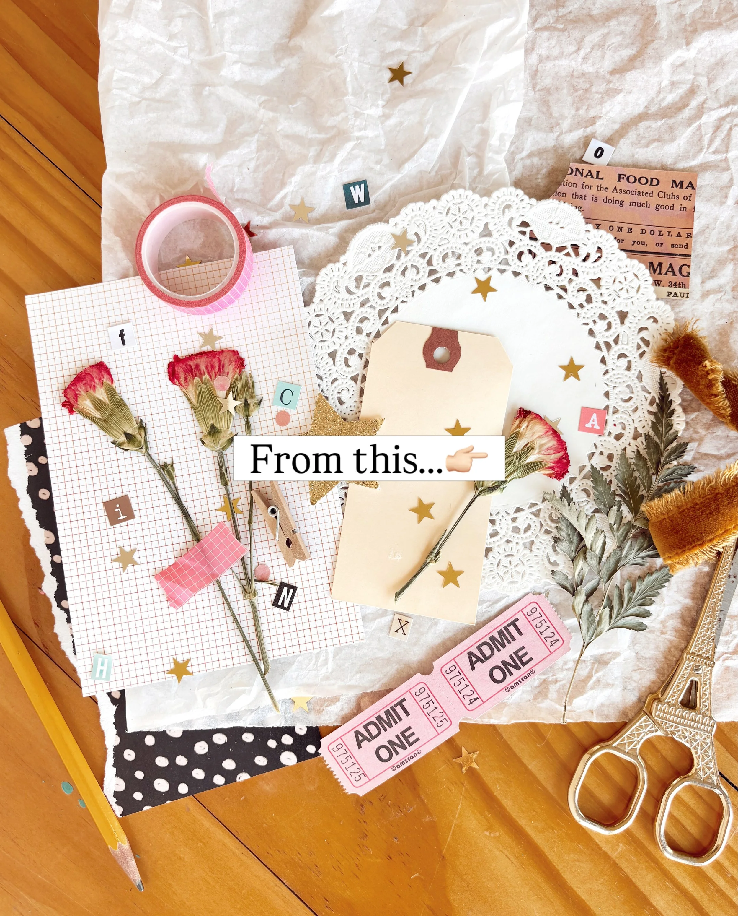 I think this might be the most &ldquo;me&rdquo; invitation I&rsquo;ve designed in a while. ✂️✨

Long before I knew what graphic design was, I spent countless hours making scrapbooks, paper crafts, and smash journals just for fun. Looking back, those 