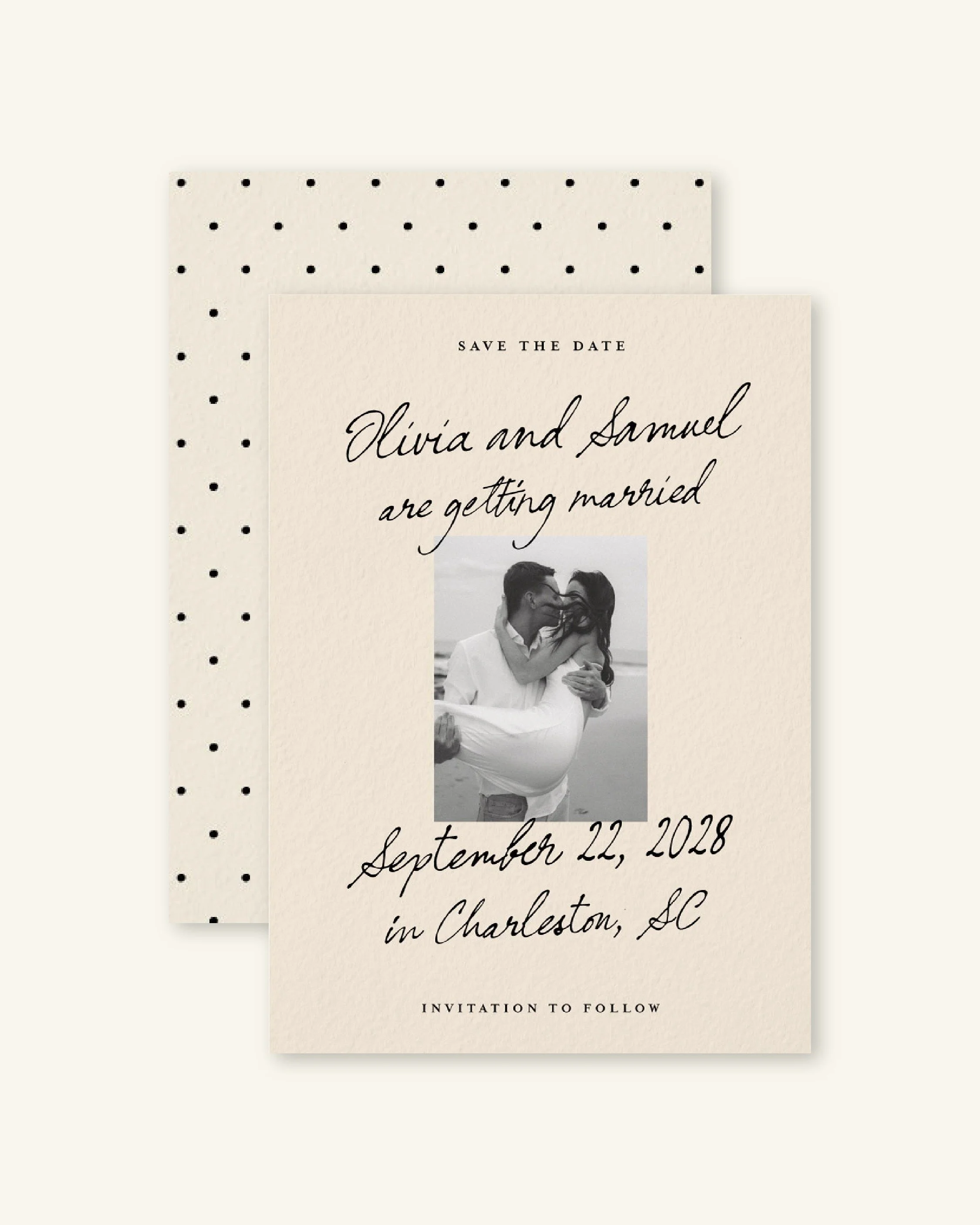 Apparently it's a pretty exciting week for weddings... 👀🤍 so it felt like the perfect time to share one of my newest Save the Date designs for @minted 

I was inspired by vintage handwritten notes and wanted to create a design that feels like a let