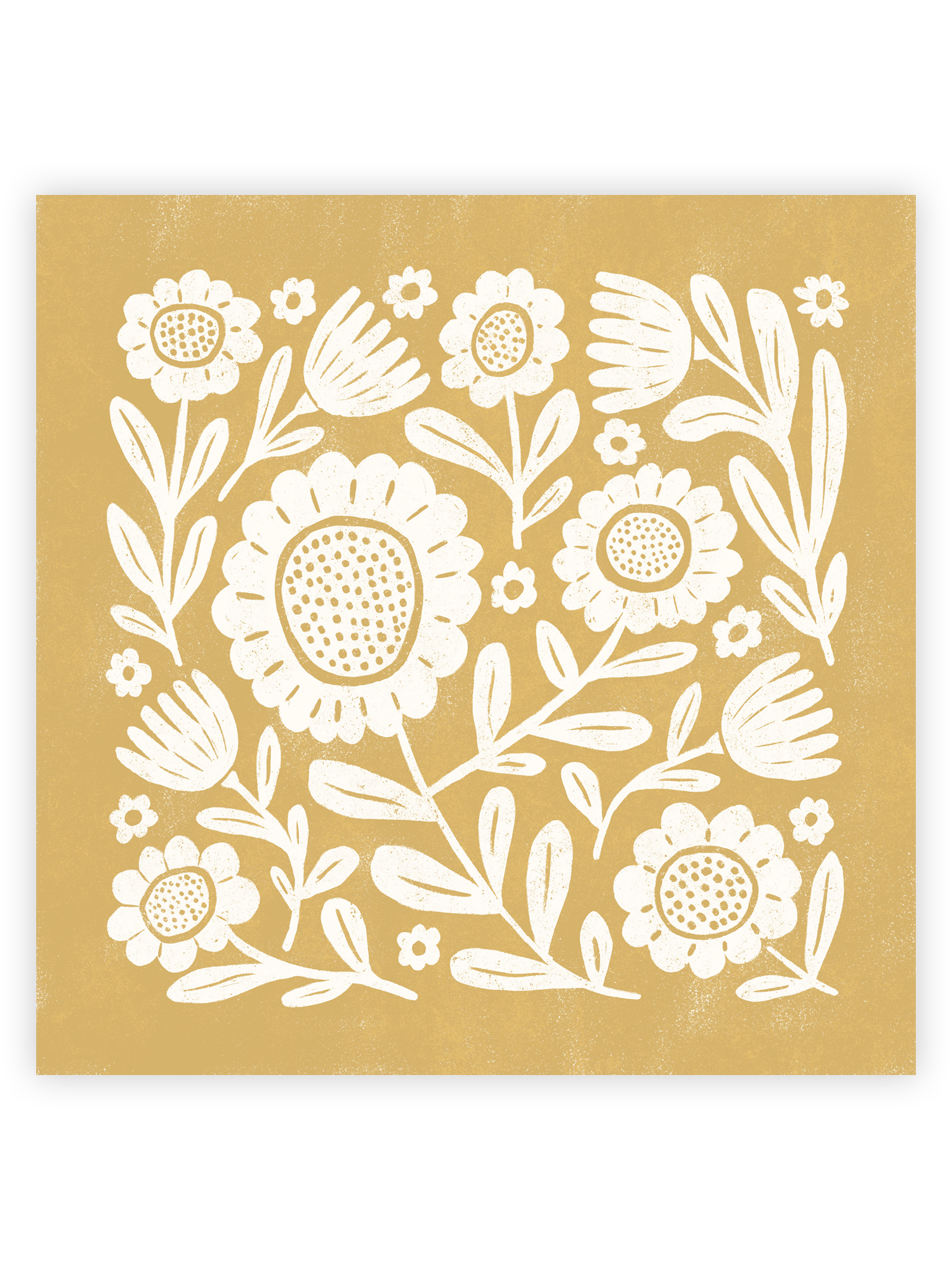 Golden Blooms Sticker