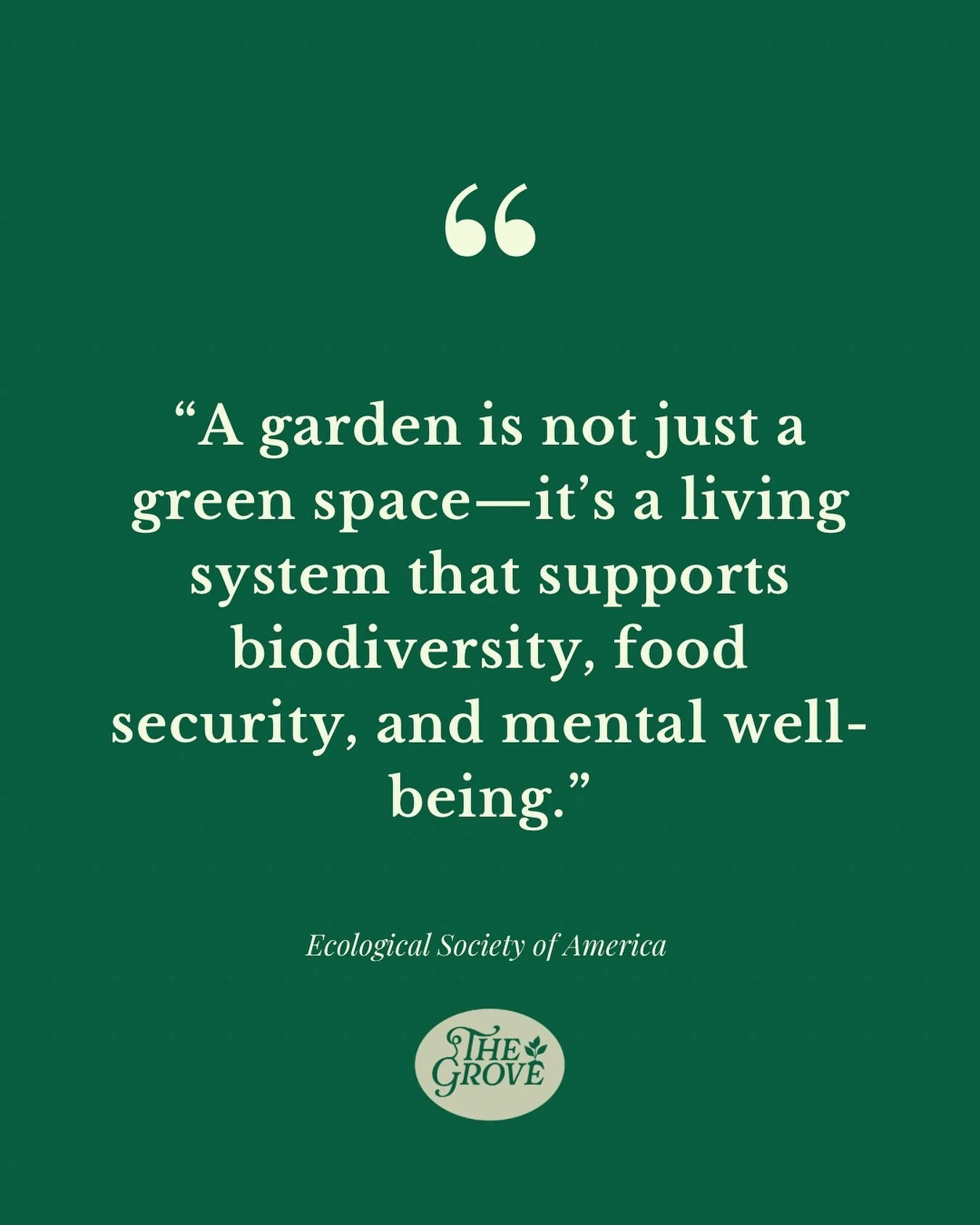 🌿 A garden is more than just a patch of green — it’s an ecosystem that sustains life on every level. From the pollinators that thrive among the blooms to the people who find calm and connection in the soil, every seed contributes to some