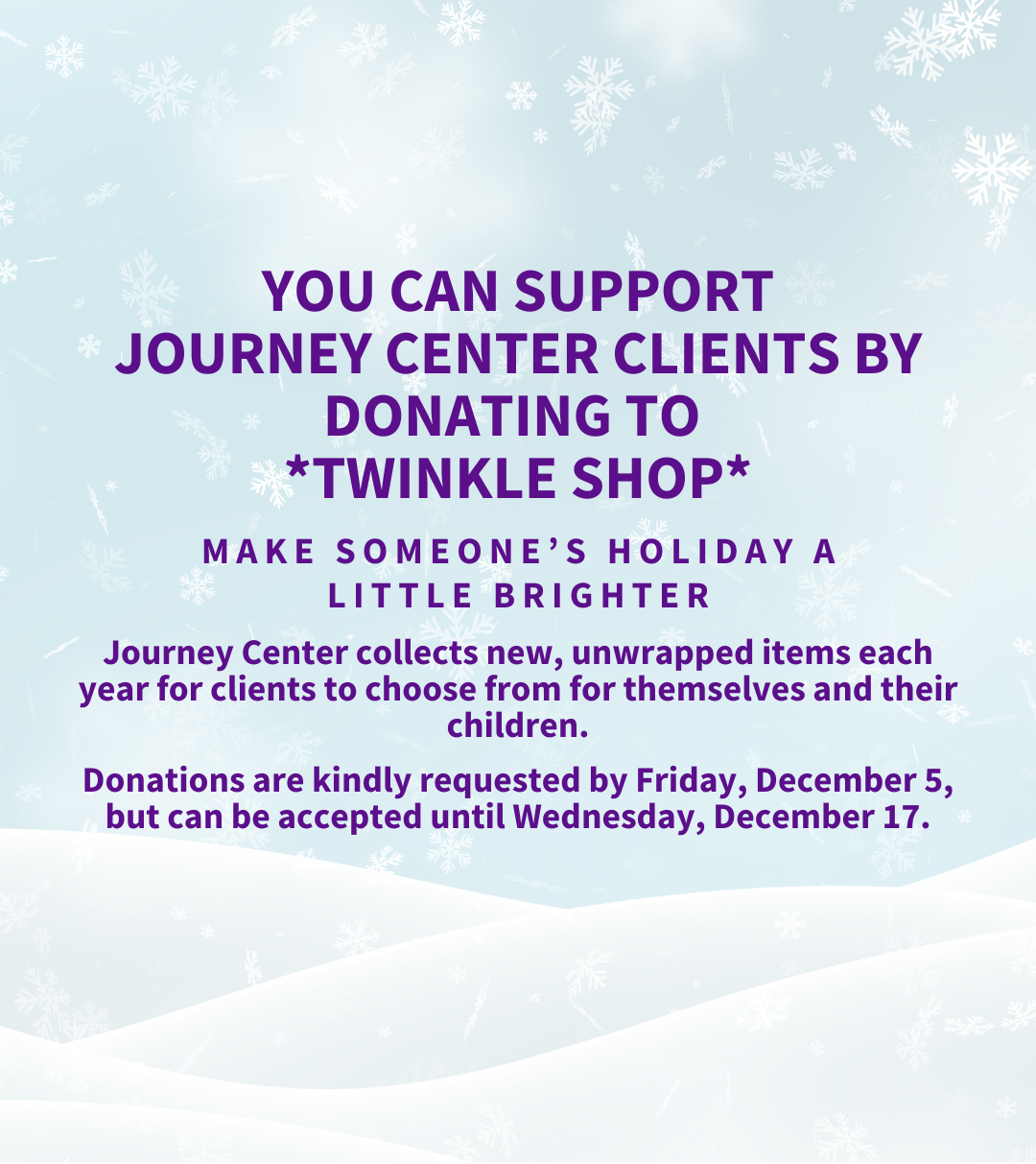 Twinkle Shop Donations