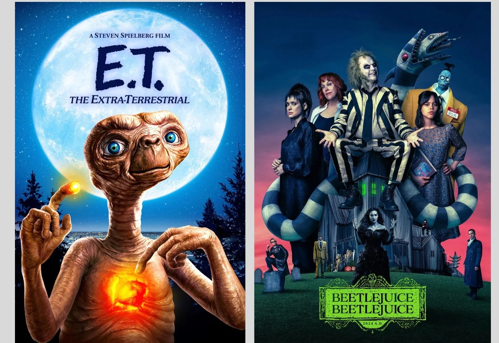 SCREEN 2. 1) E.T. 2) BEETLEJUICE 2 OCT 2ND+3RD