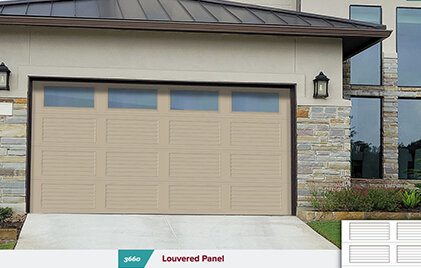 Doorlink Garage Door Panels, Louvered Garage Door Panels