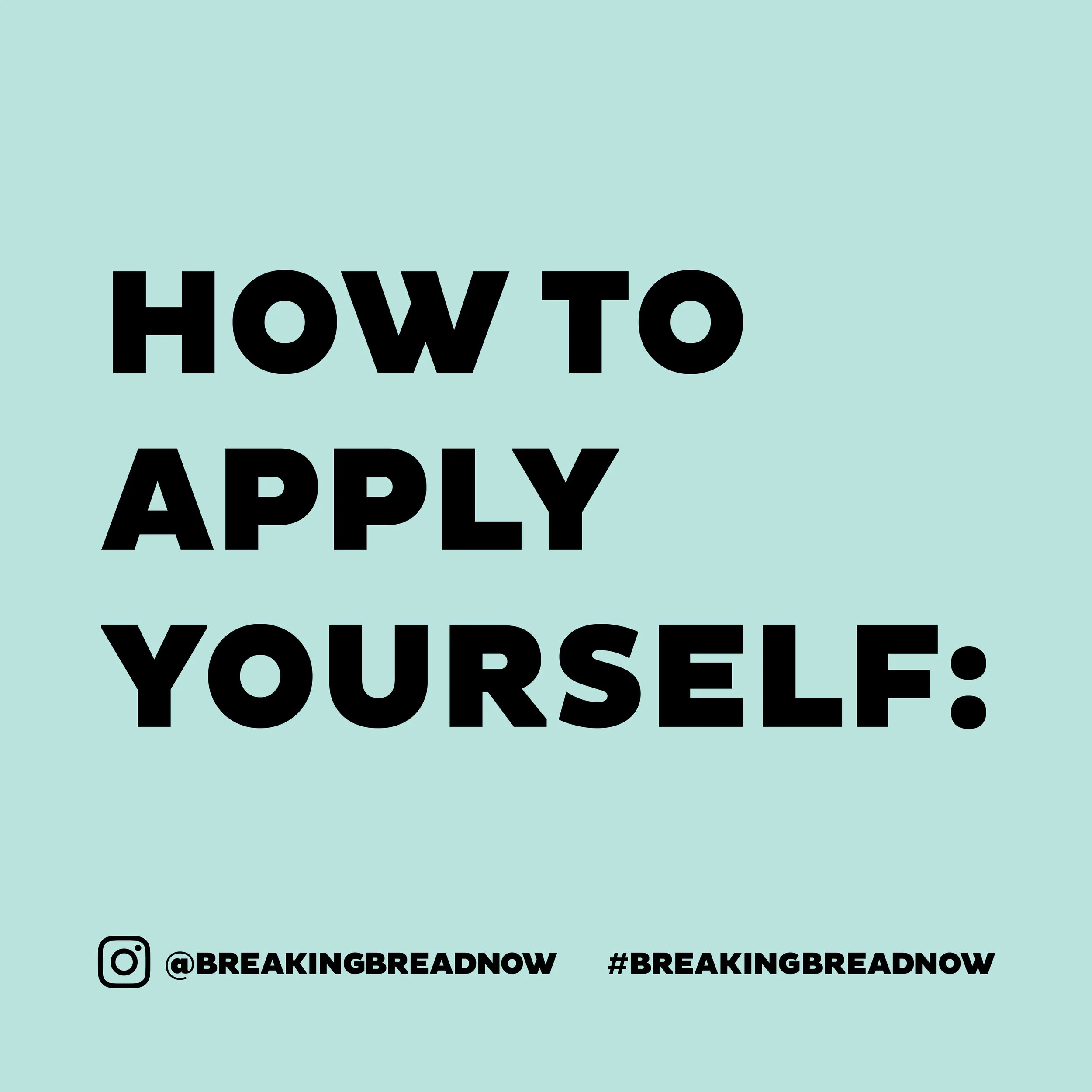 Apply Yourself