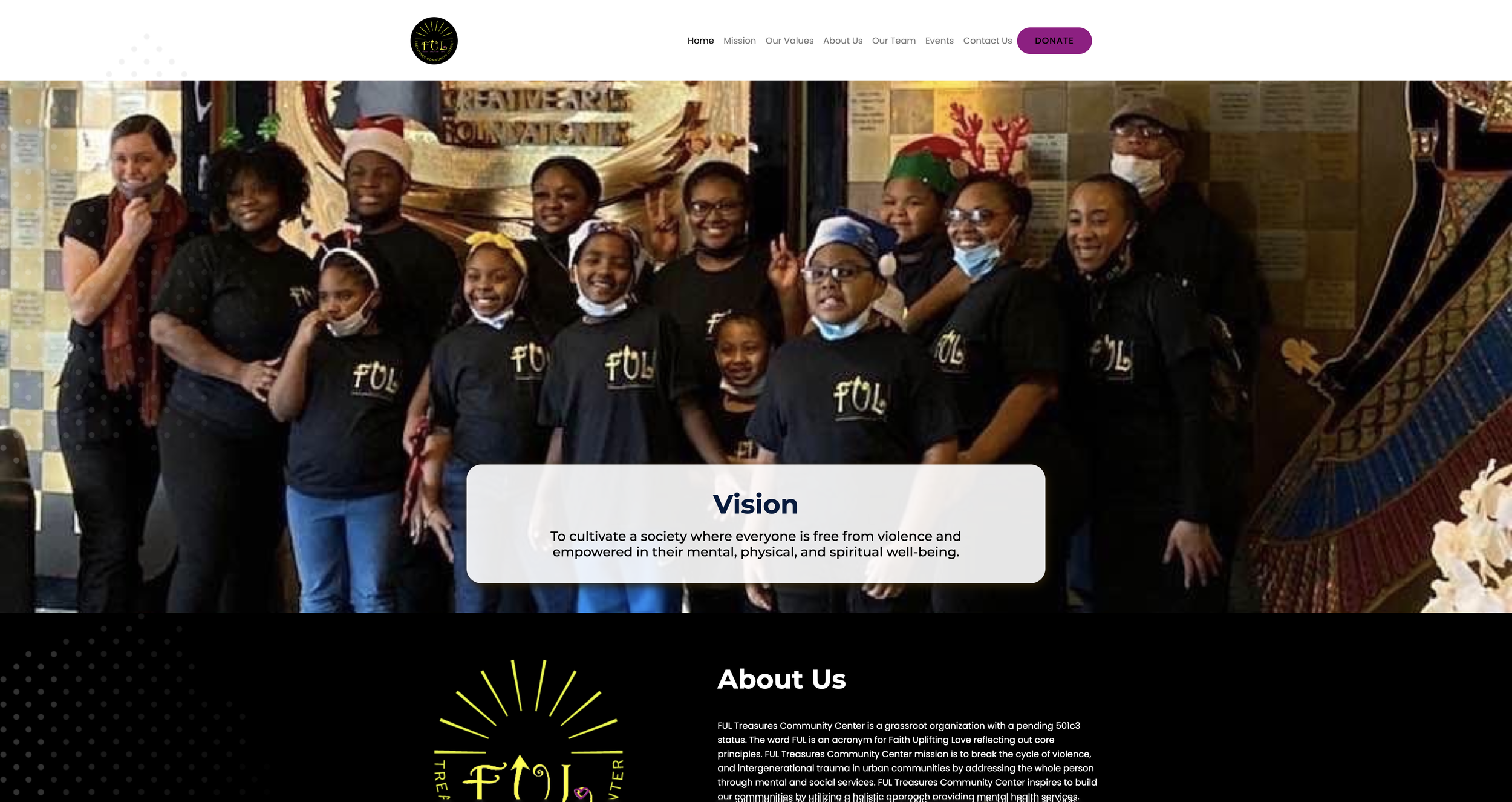 FUL Treasures Community Center Website