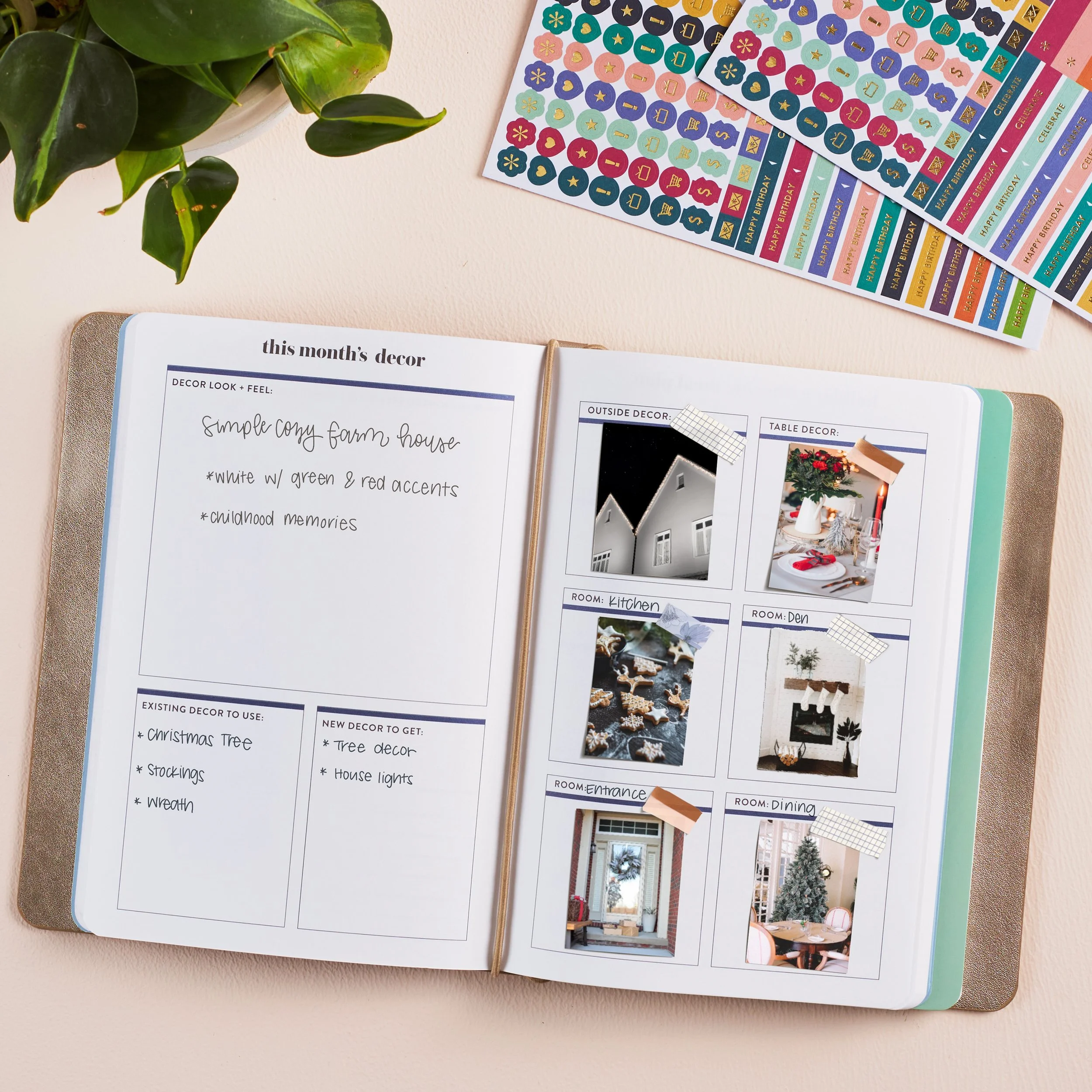 Photo Retouched and mocked up. *Planner guts added, all photos, tape and images placed: photoshop.  & mockups: procreate.*