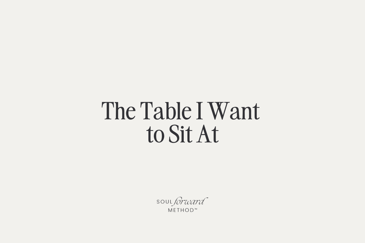 The Table I Want to Sit At