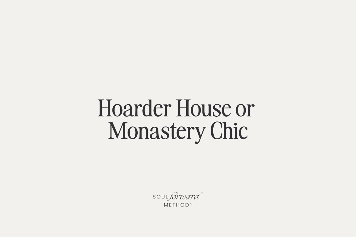 Hoarder House or Monastery Chic