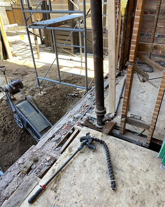 Old school  cutters for old school  pipe. Big new Reno in works. 
#renovation  #plumbing  #torontoplumbers