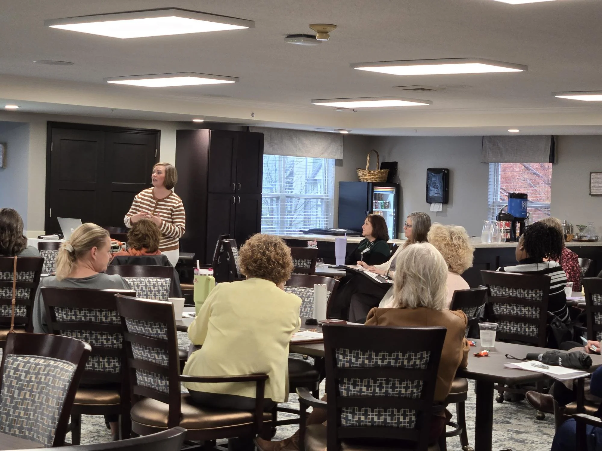 Amy Bollam speaking at St. Louis/St. Charles Region
