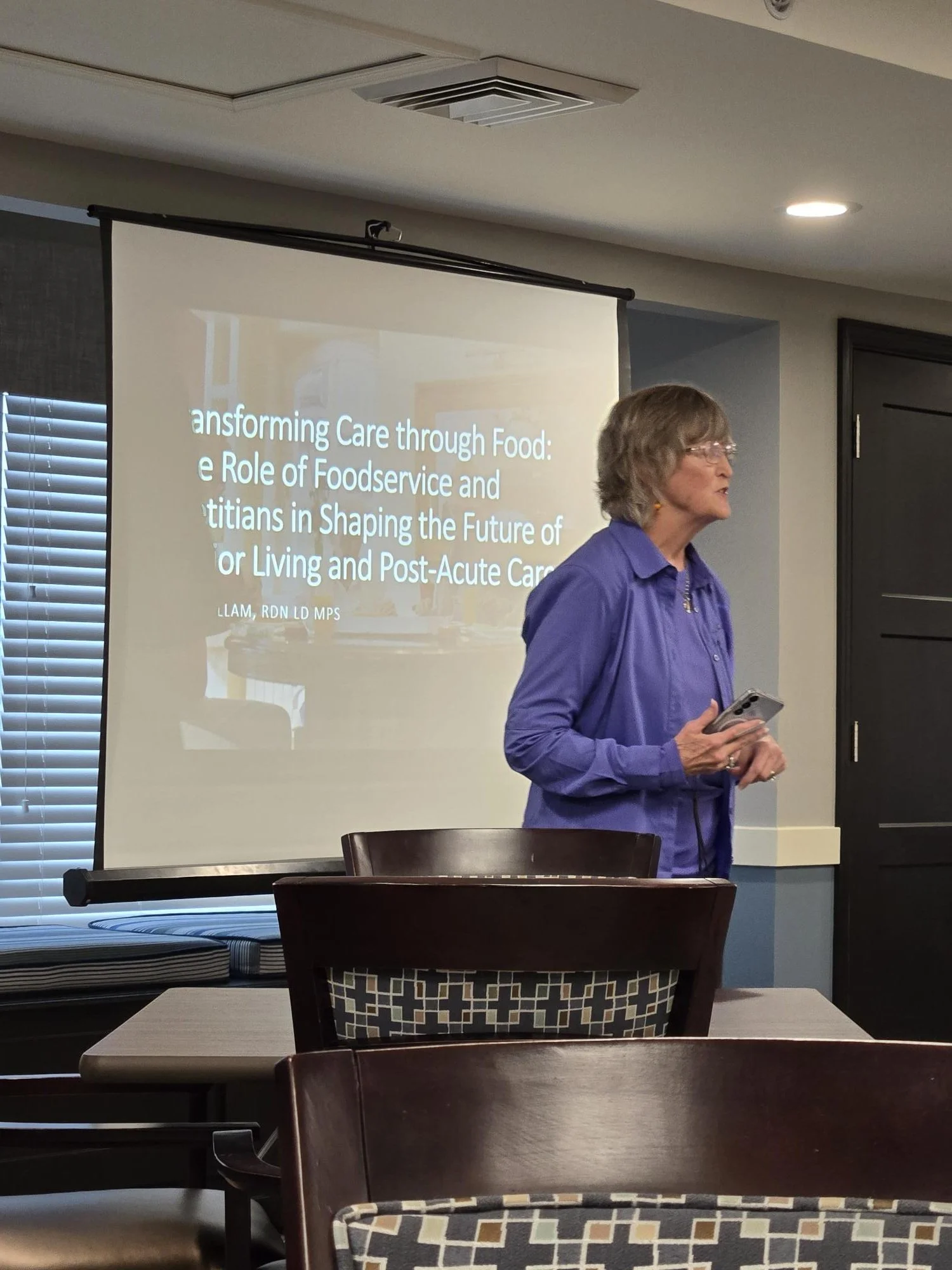 Joan Devine speaking at the St. Louis/St. Charles Regional Meeting