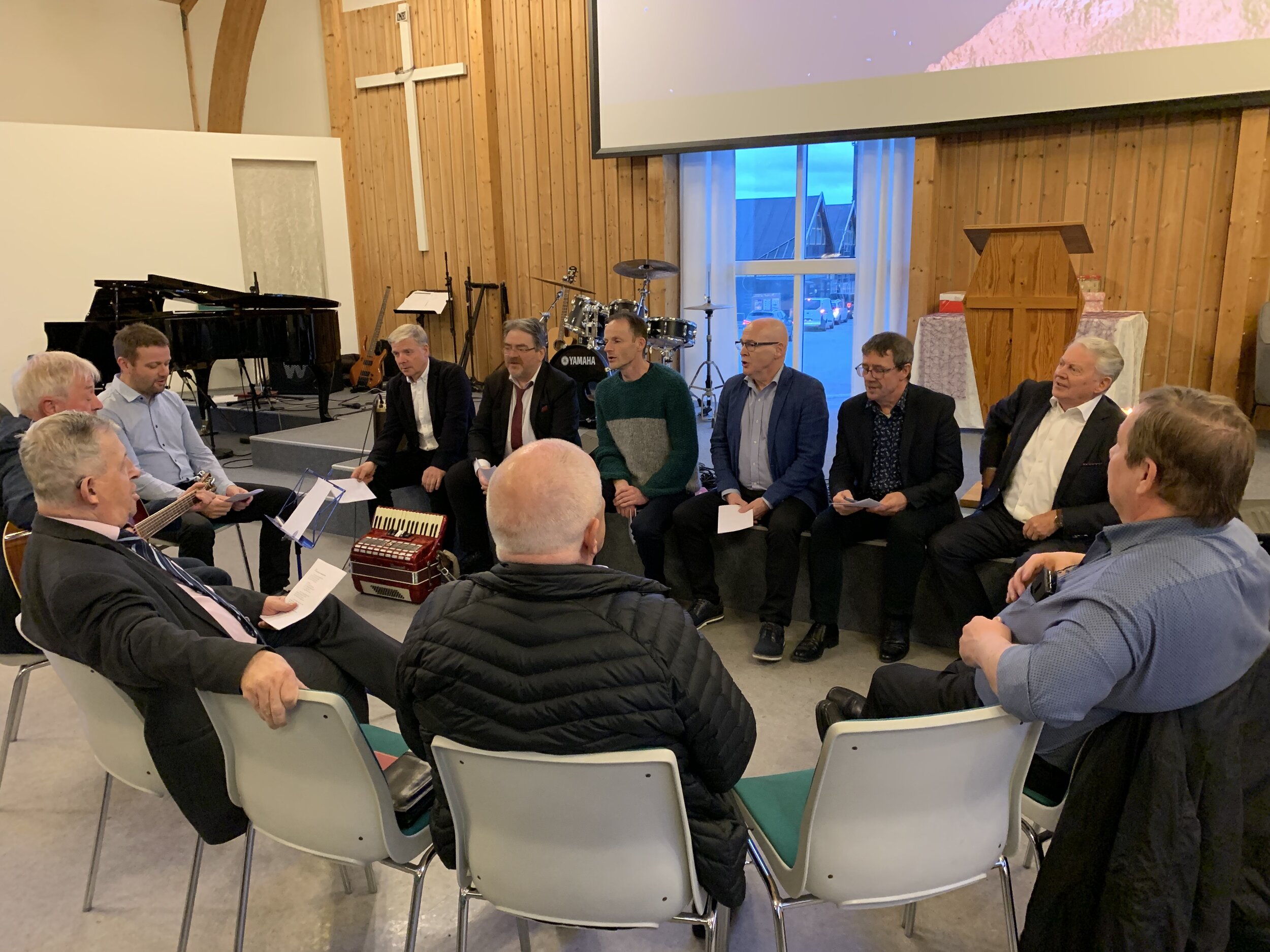 Nýtt manskór í Meinigheitshúsinum í Havn