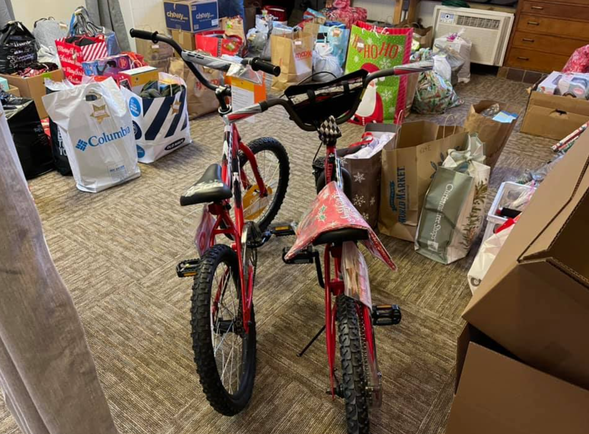 Sharing Christmas Joy; 100+ gifts to local children