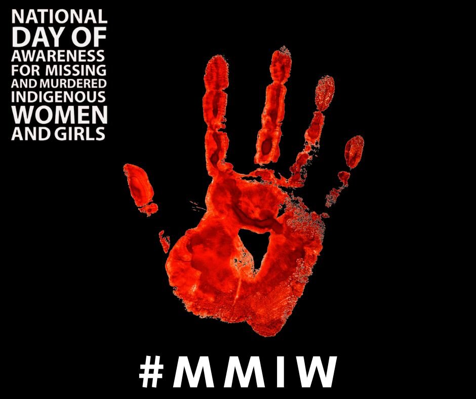 Today we honor the lives of missing and murdered Indigenous Women, Girls, Trans and Two-Spirits.

Indigenous women are 12 times more likely to be murdered or go missing than any other women in Canada, and 16 times more likely than caucasian women, wh