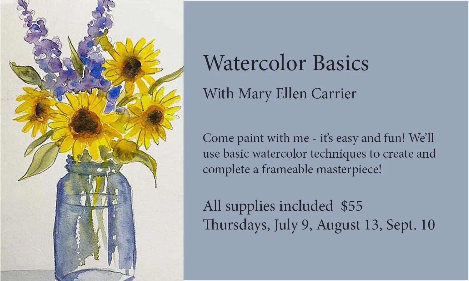 Watercolor Basics with Mary Ellen Carrier