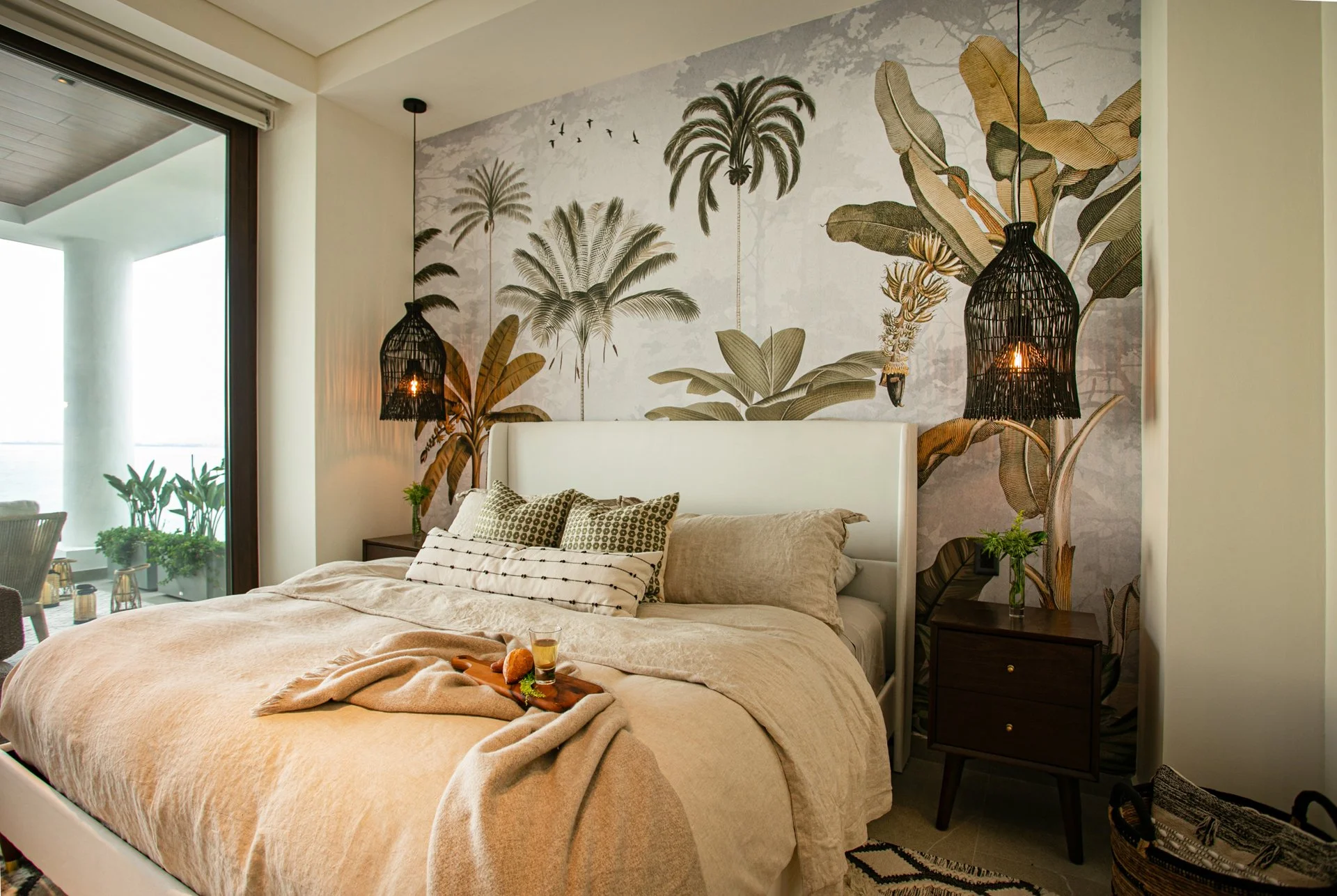 Las Verandas Penthouse Master Suite designed by CRATE Interiors