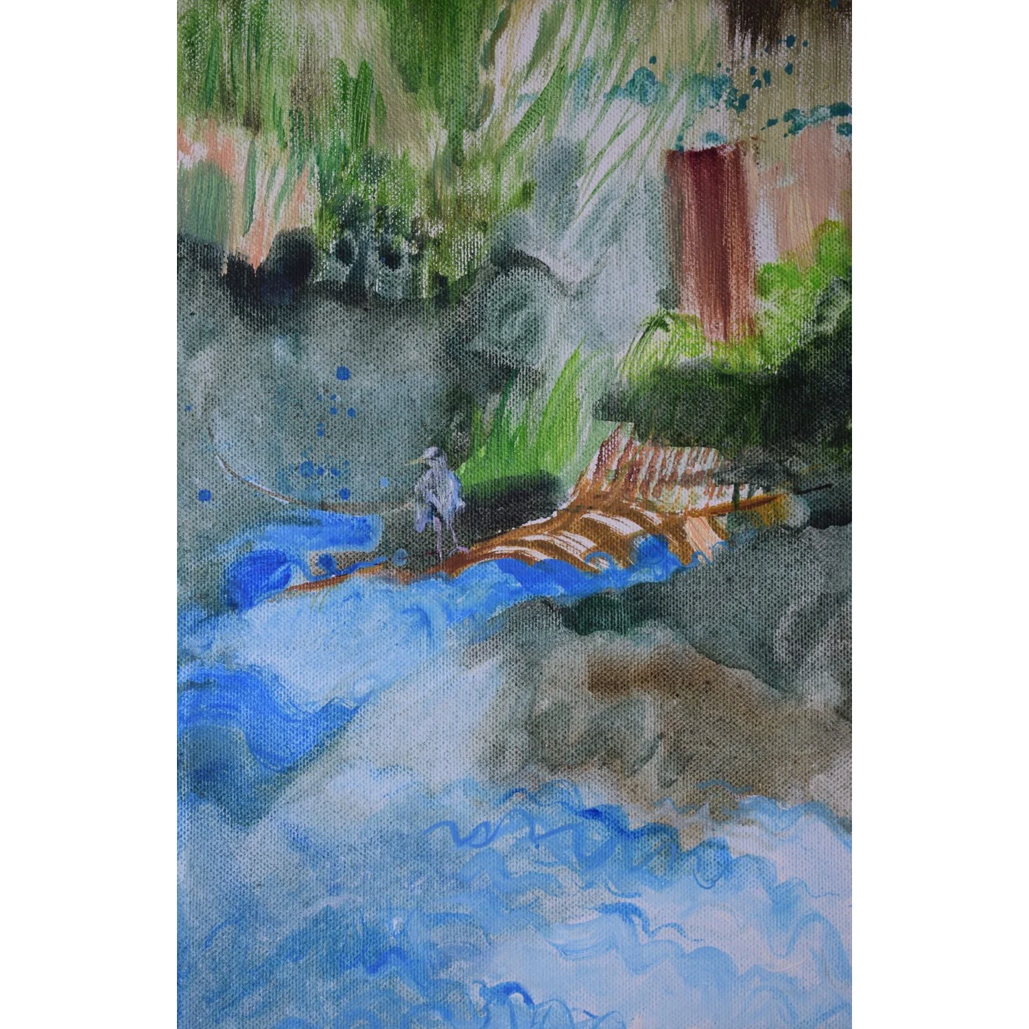 Heron by Turbulent Stream