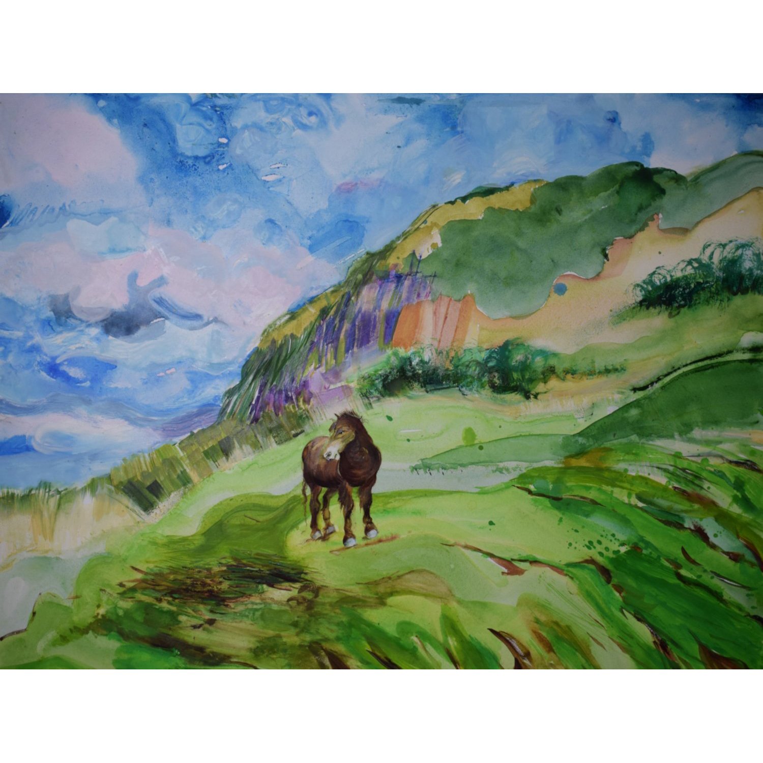 Pony at Berwick Law