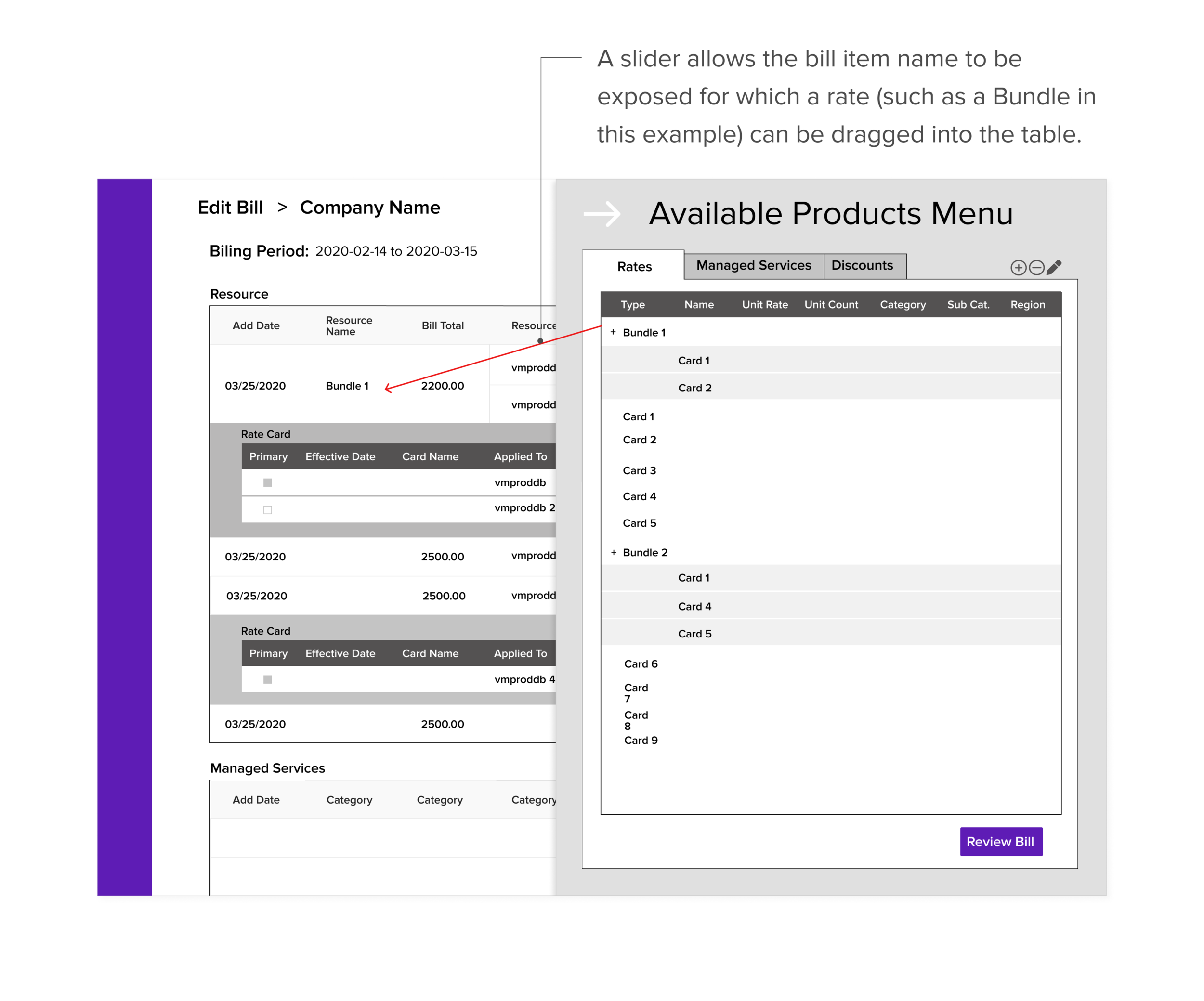 Wireframe: Proposing a radically new approach to Rate Pack association