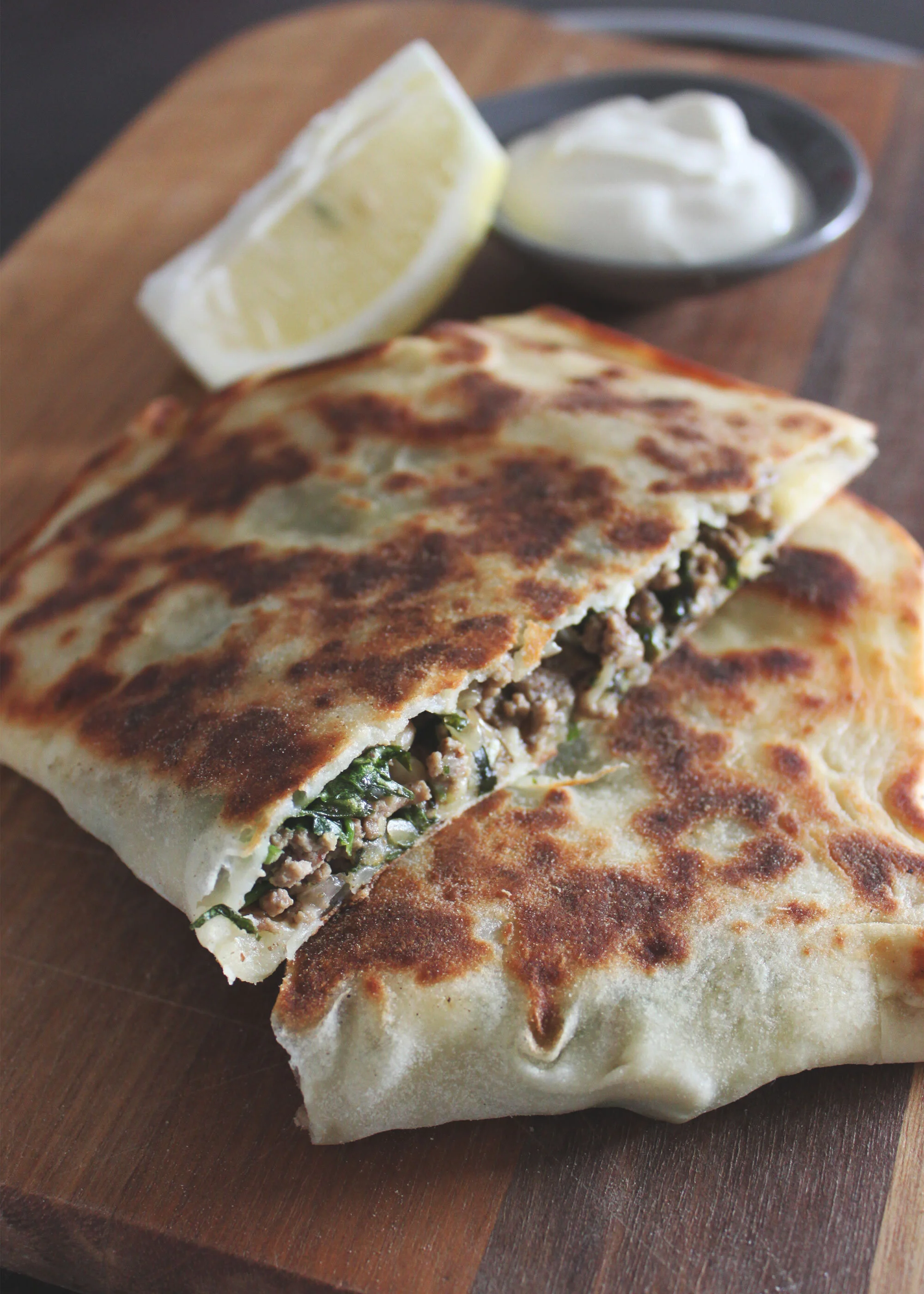 Lamb, Feta and Spinach Gozleme — larder to table