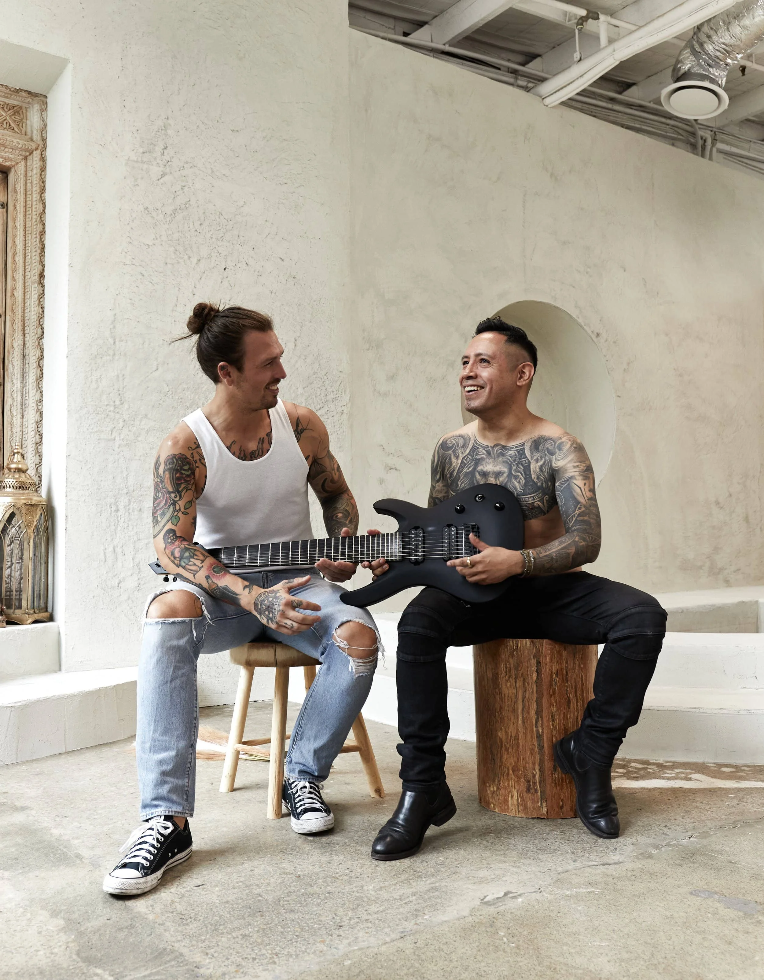 2 - Mikael Ramgard Tattoo Artist and Client, Private Luxury Tattoo Studio in Sydney